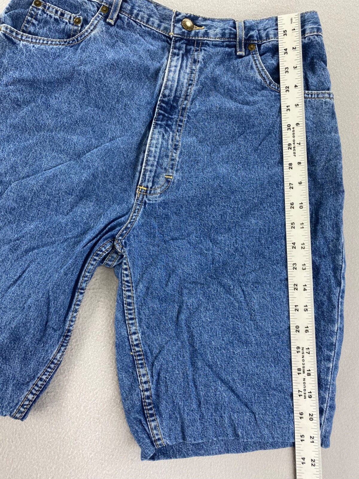 Vintage 90’s Bugle Boy Collection For Her Blue Jean Shorts Womens 14 100% Cotton