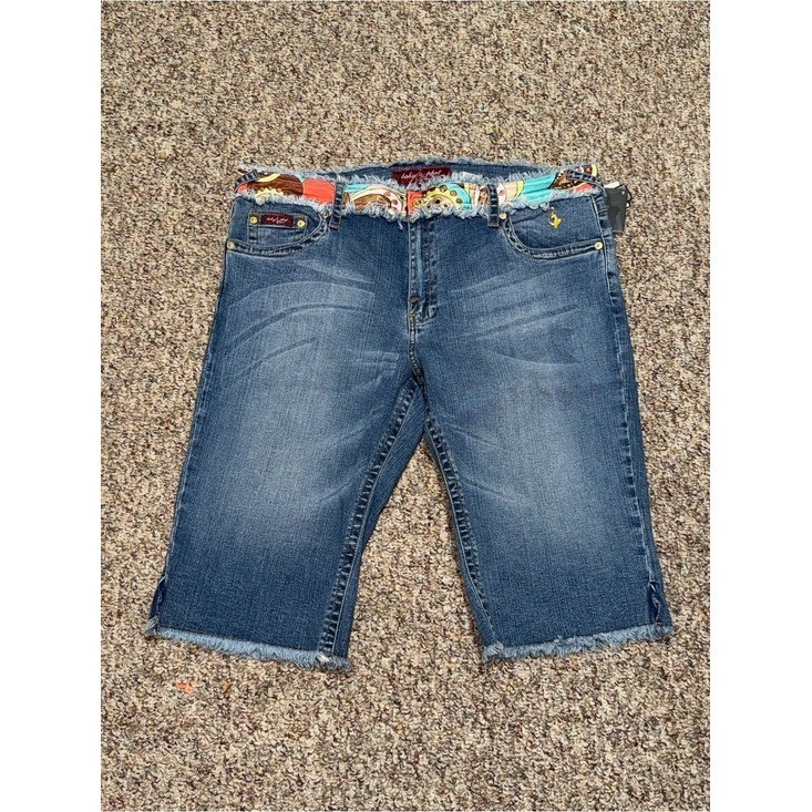 NWT vintage Baby Phat women’s size 20 Blue Denim capris Y2K