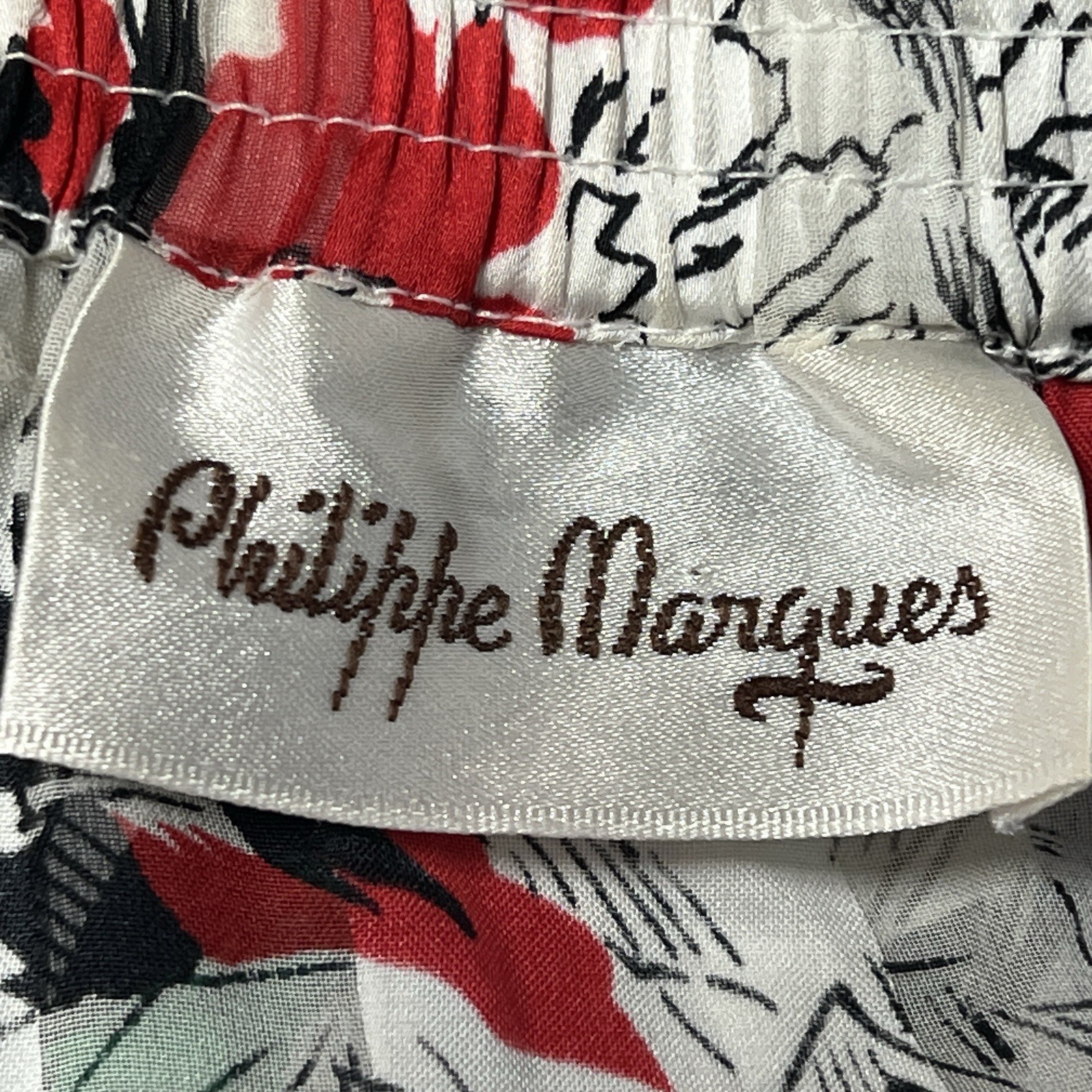 Phillipe Marques Vgt Skirt 33 x 33 Midi Length Office Floral Lightweight Sheer