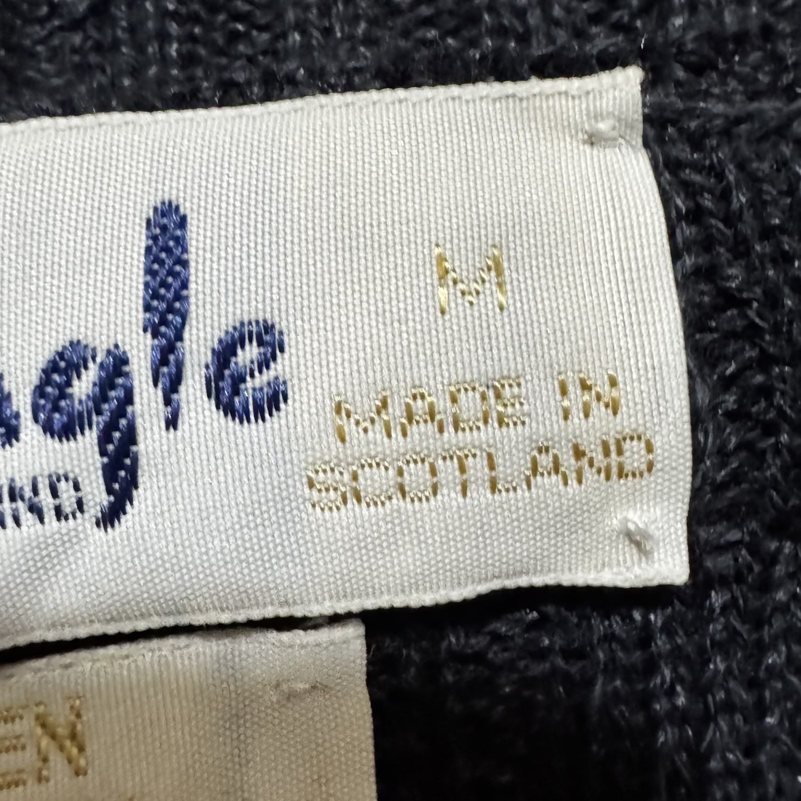 Pringle Of Scotland Open Front Cardigan Women’s Size M Blue Linen Blend Vintage