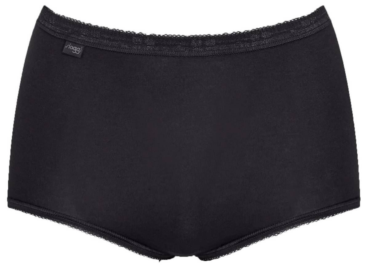 Sloggi Womens 3 Pack Basic+ Maxi Knickers – Blue/Black
