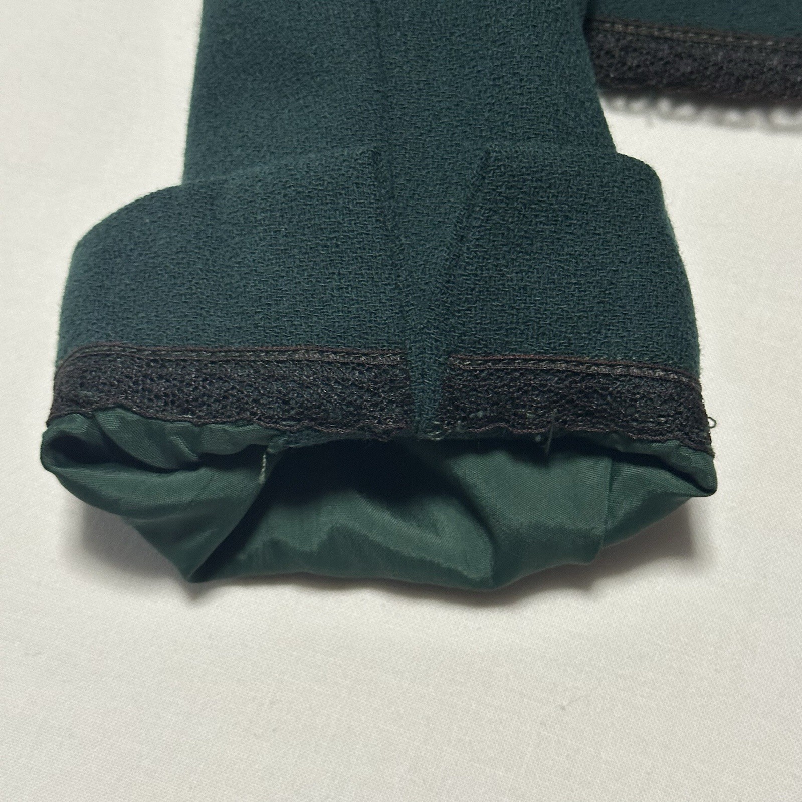 Vintage 70s Mollie Parnis Boutique Dark Green Dress