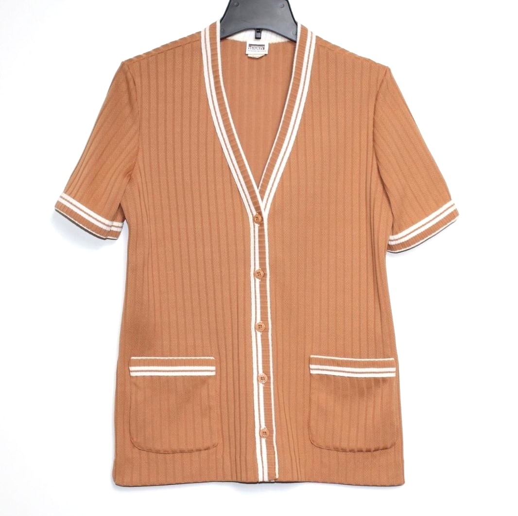 Montgomery Wards – M – Vintage 50s/60s Post WWII Happy Days Cardigan Sweater Top