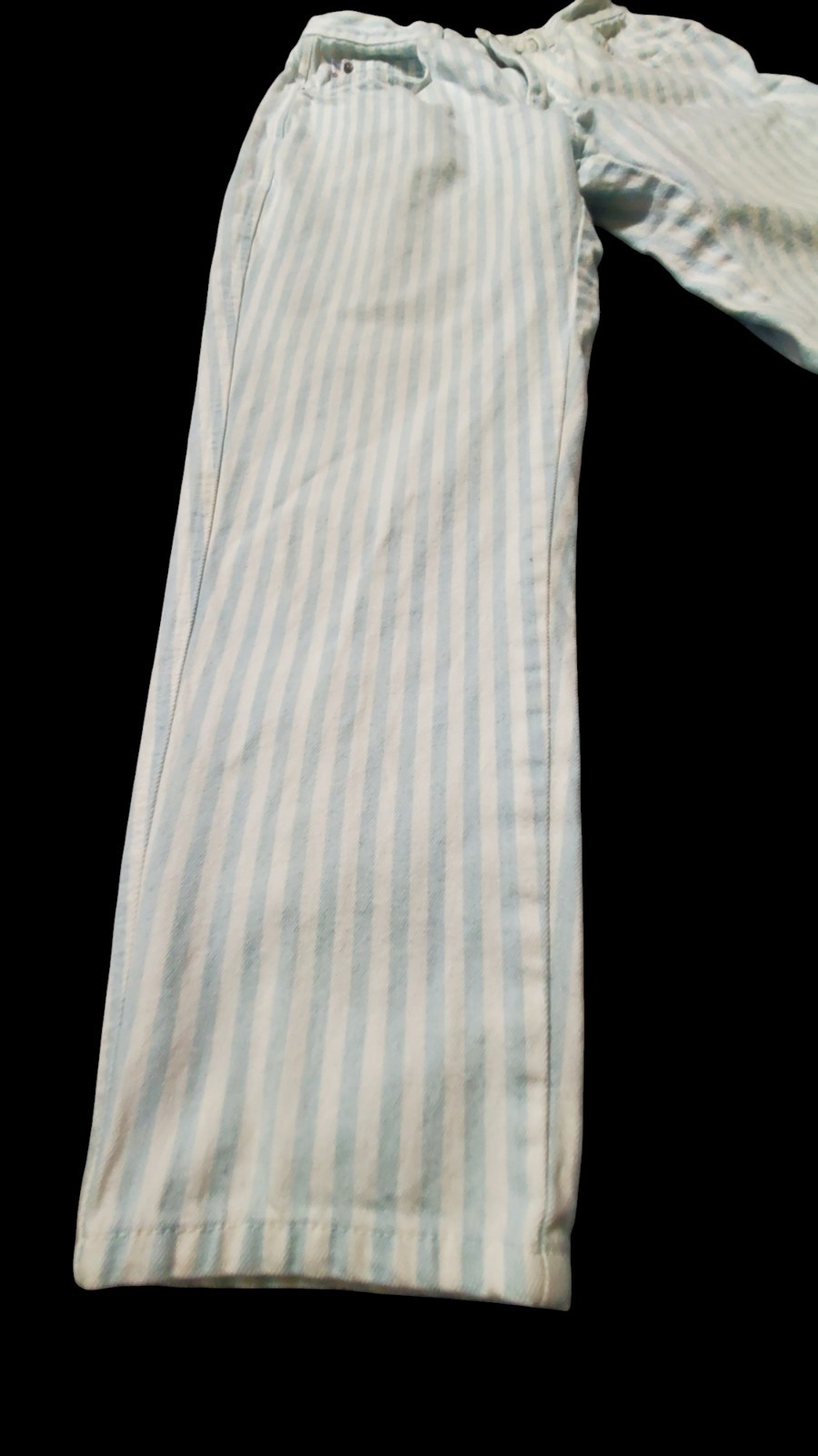 Vtg PS Gitano Blue White Striped Jeans 80s 90’s Proportionately Sized 12 Short