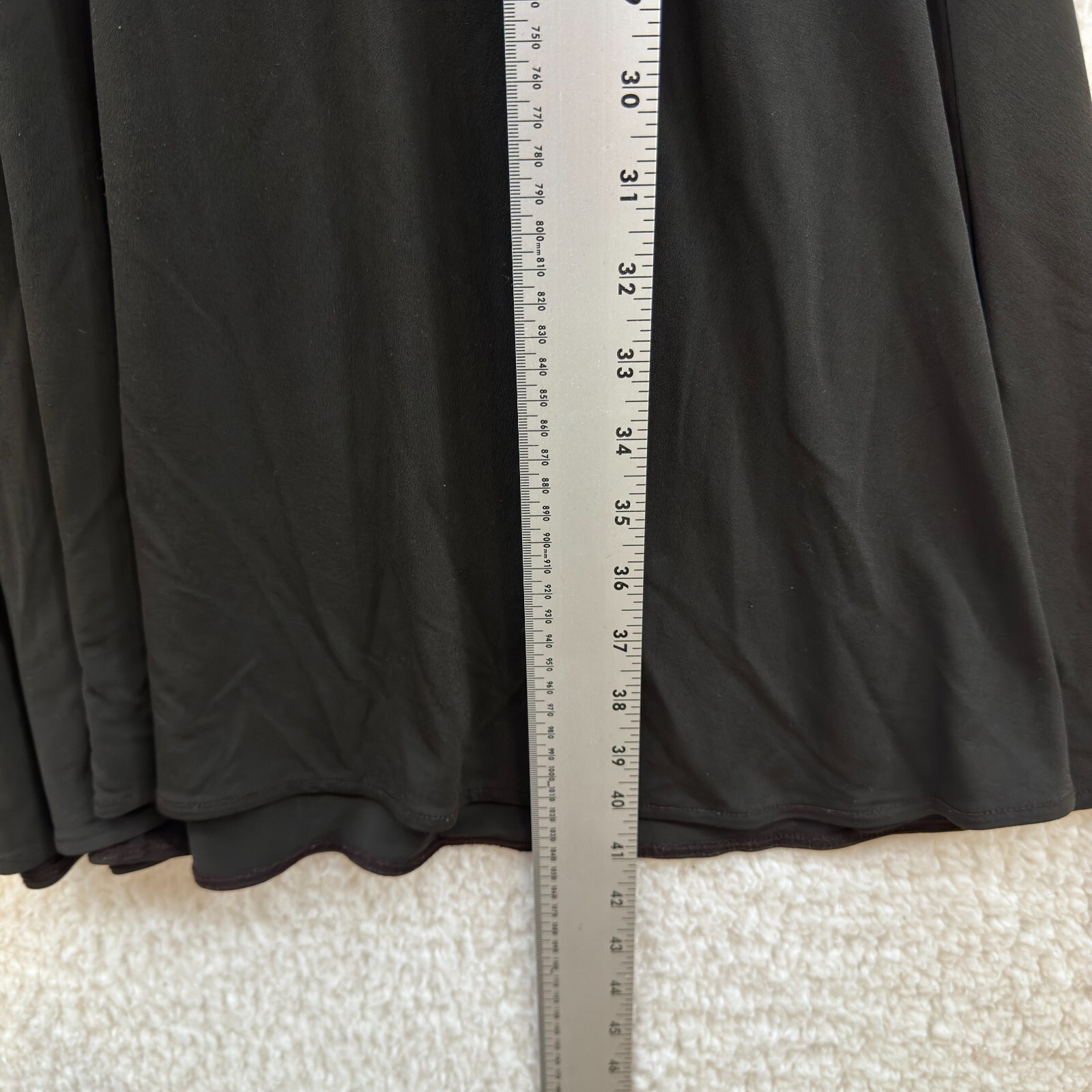 Y2K Vintage New York & Company Midi Dress Medium Large Brown Slinky Stretch