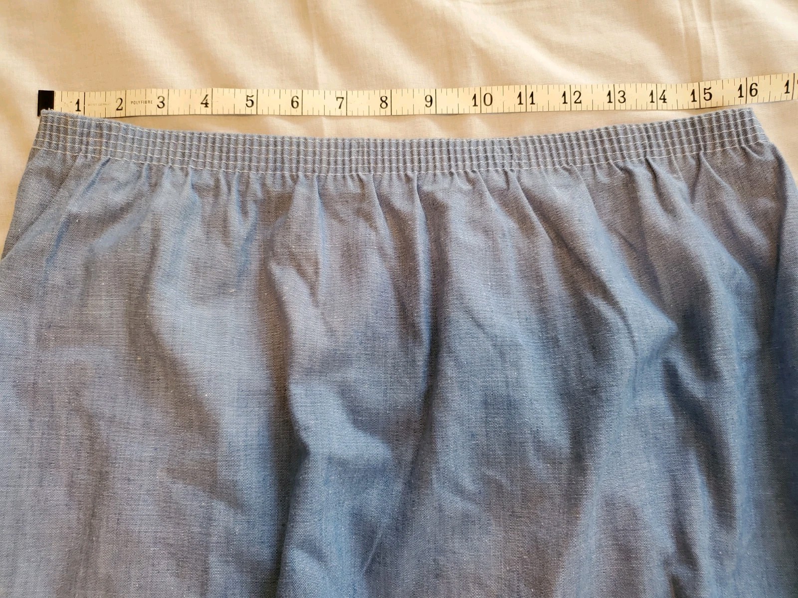 Vintage 80s Hunters Glen Blue Long Skirt Womens 13-14