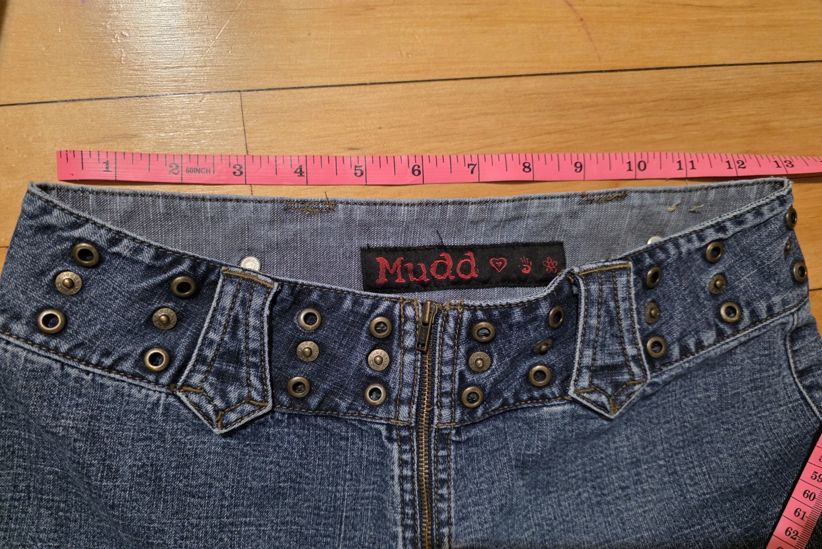 Vintage 90s/Y2K Mudd Low-Rise Flare Jeans Size 14 GIRLS 26” Waist