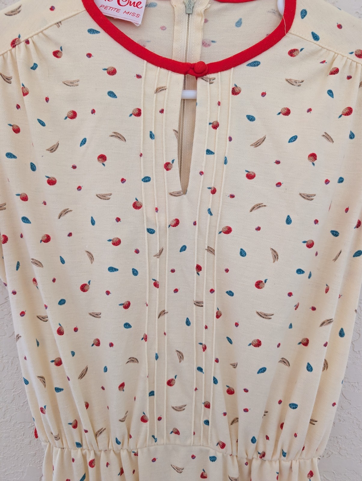 Vintage Route One Petite Miss Vegetable Banana Tomato Dress 50s 60s
