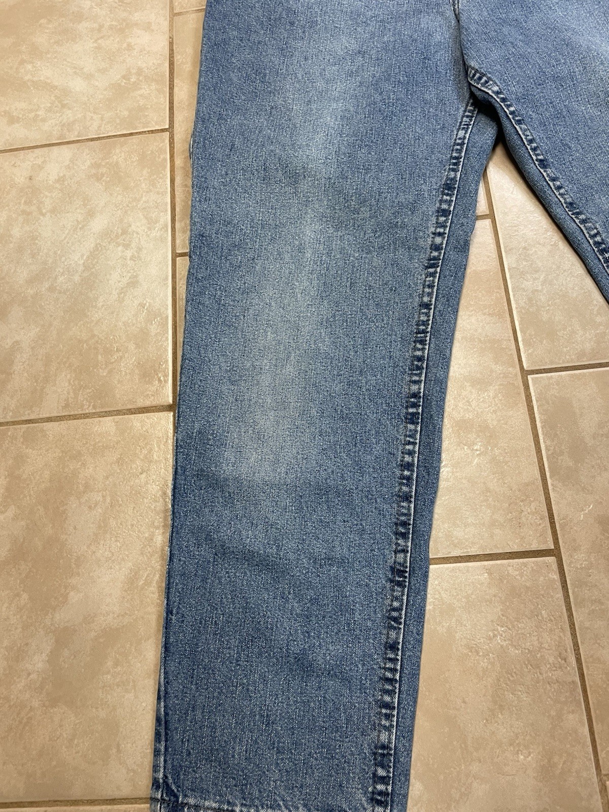 Vintage Lee Jeans Light Wash Tapered Leg High Waist Mom Jeans Elastic Size 14