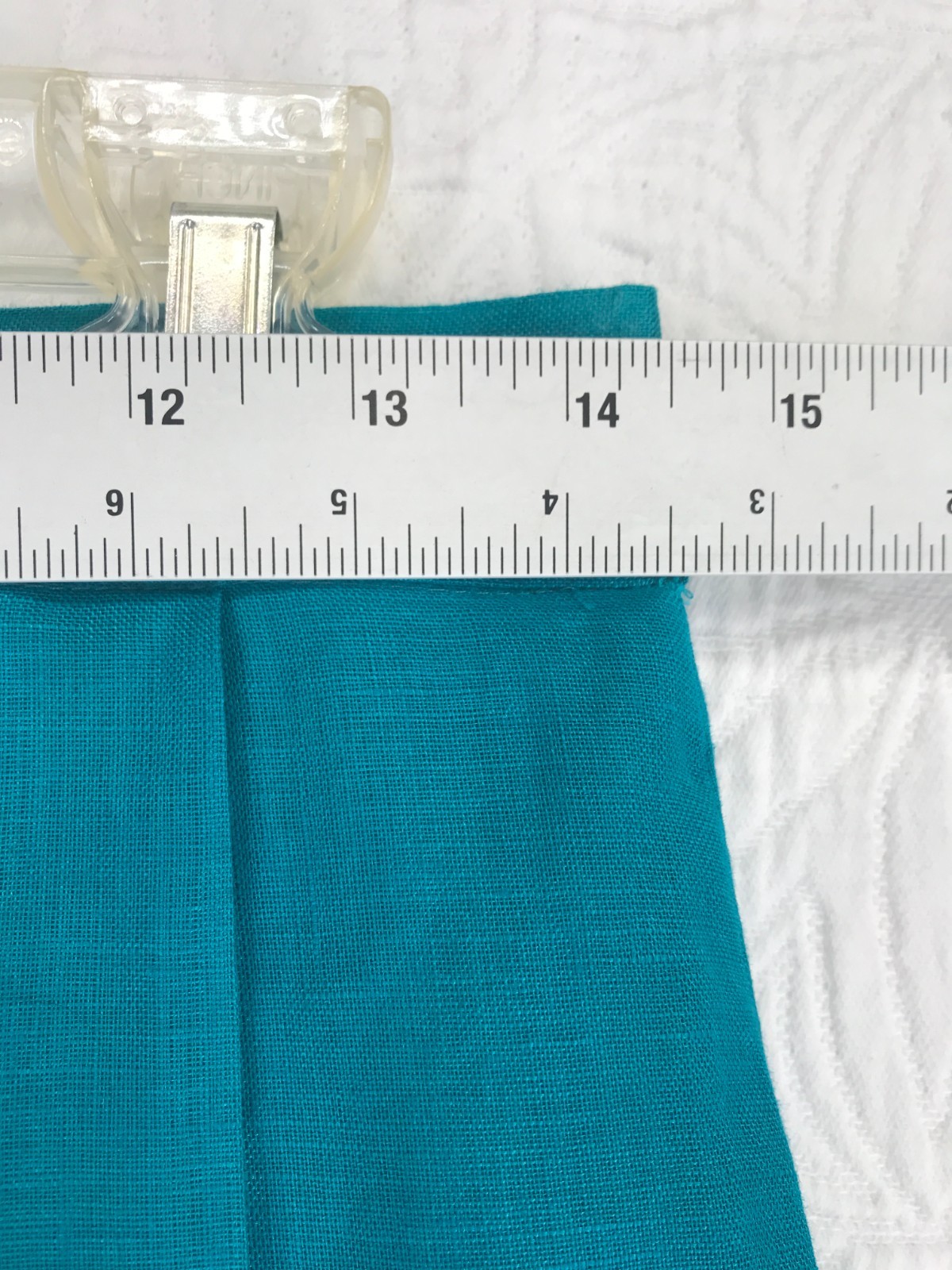 Vintage Digna Yero Linen and Lace Midi Skirt Set Size 10 Lined Teal