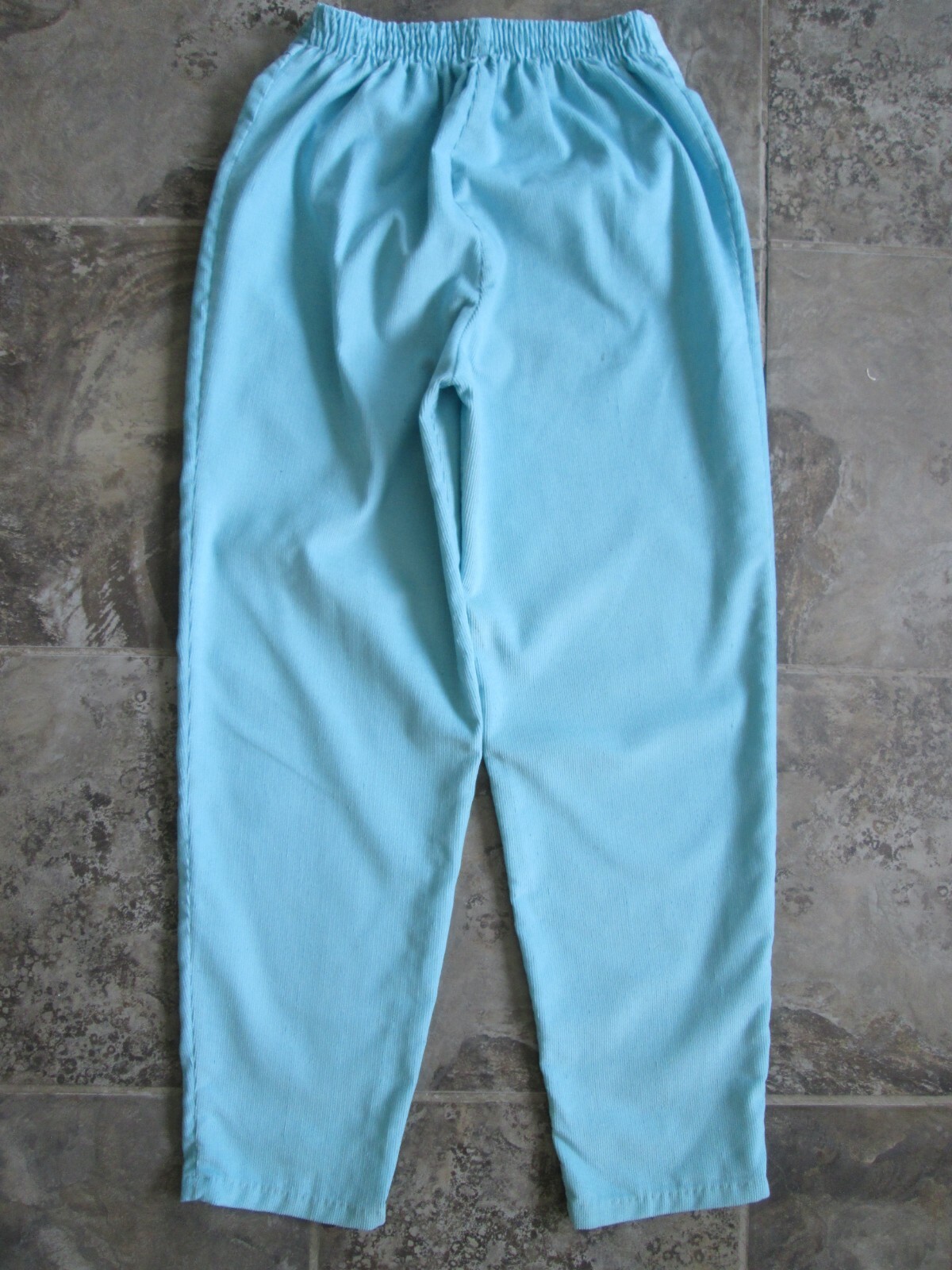 VTG Health-tex Pants 26×26 14 Our Girl Juniors Corduroy Cotton Turquoise Elastic