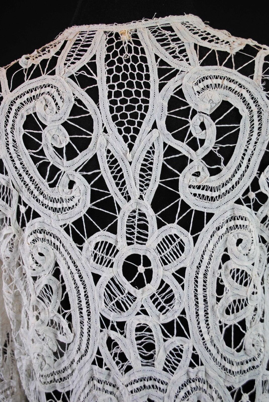 EDWARDIAN BATTENBURG TAPE LACE COAT 1915