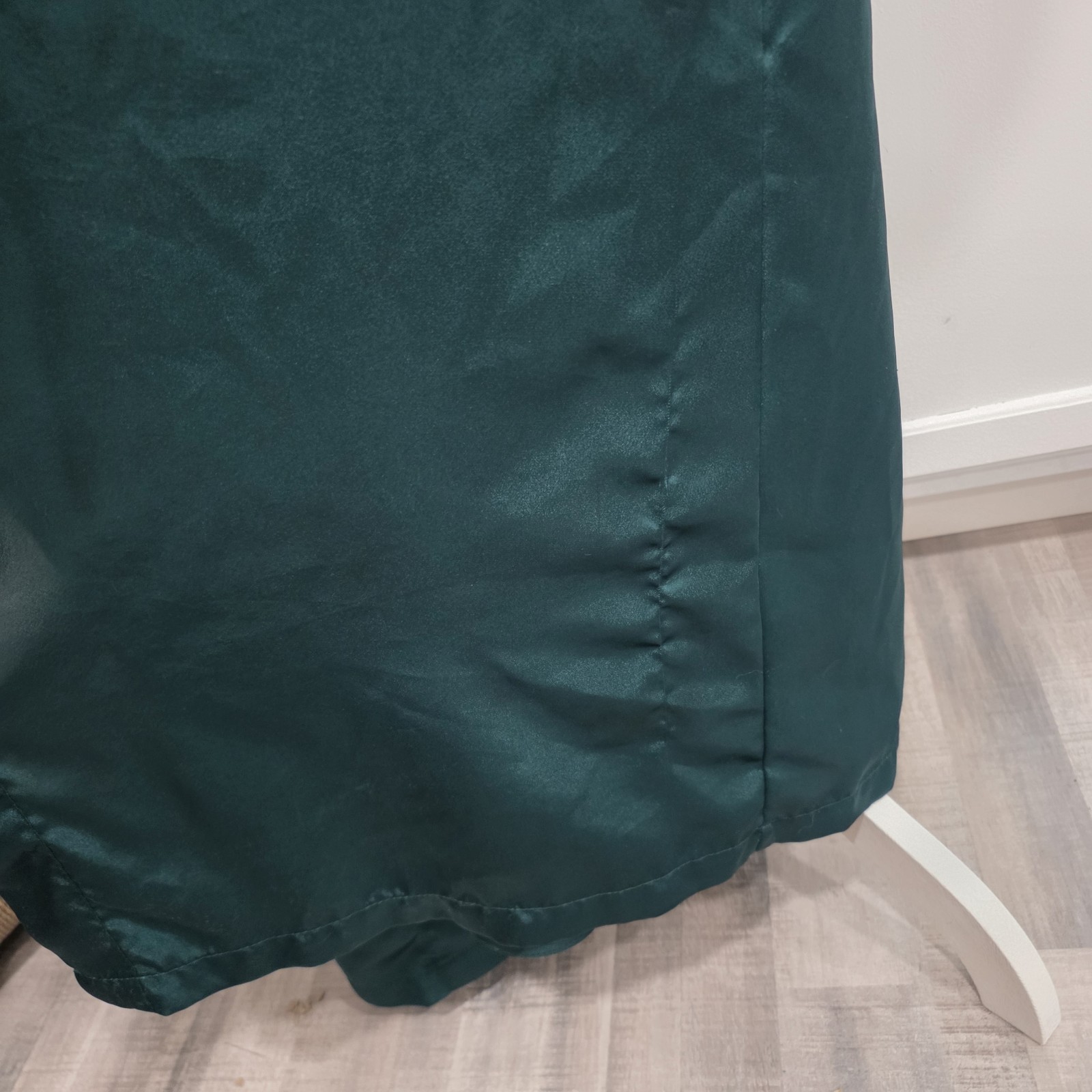 Vtg Val Mode Emerald Green Lingere Set Robe And Gown Medium Lace