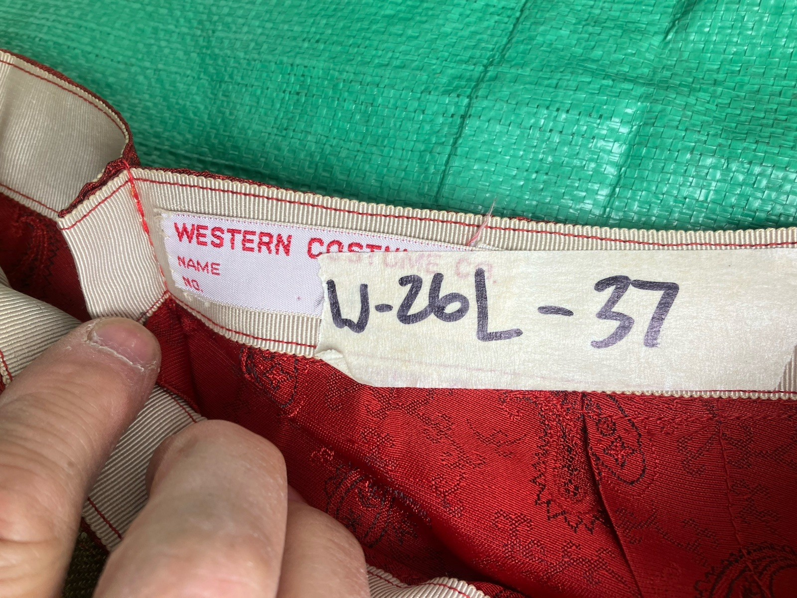 Vintage Western Costume Co Skirt Waist 26”x 37