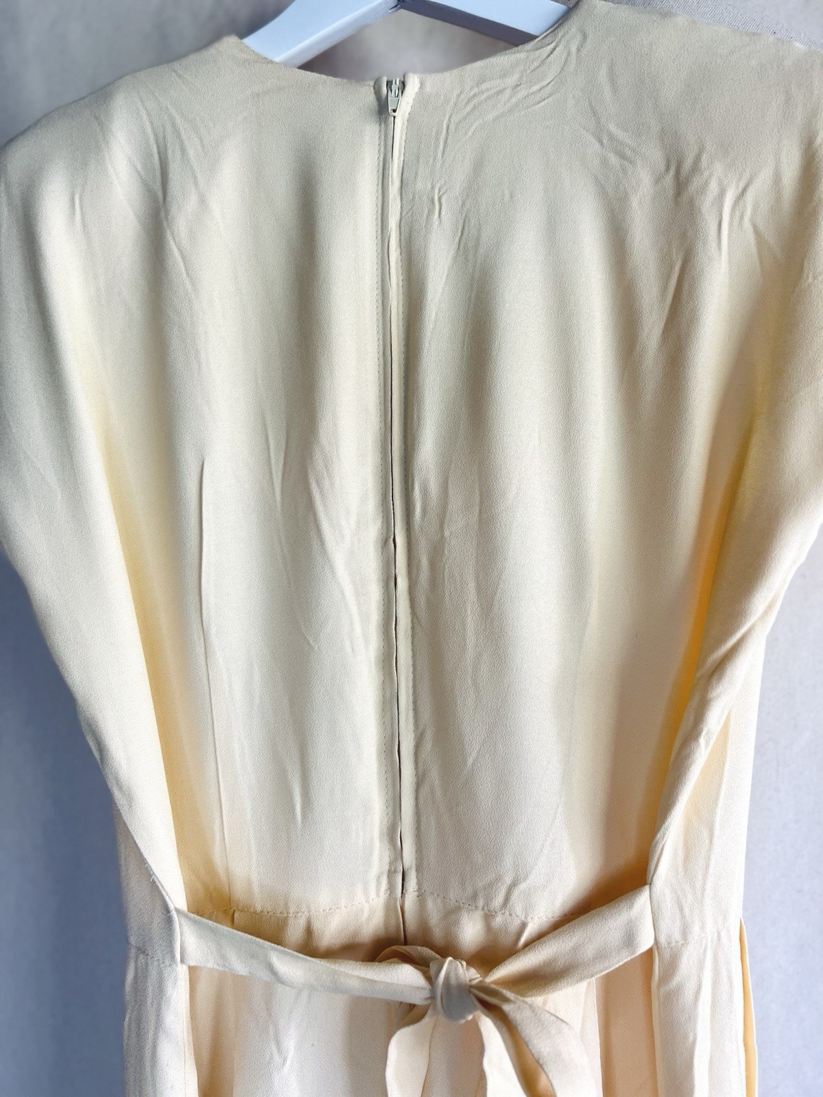 Vintage Nina Piccalino Dress Size 6/8 M Midi Rayon Butter Yellow #Gelatopastels