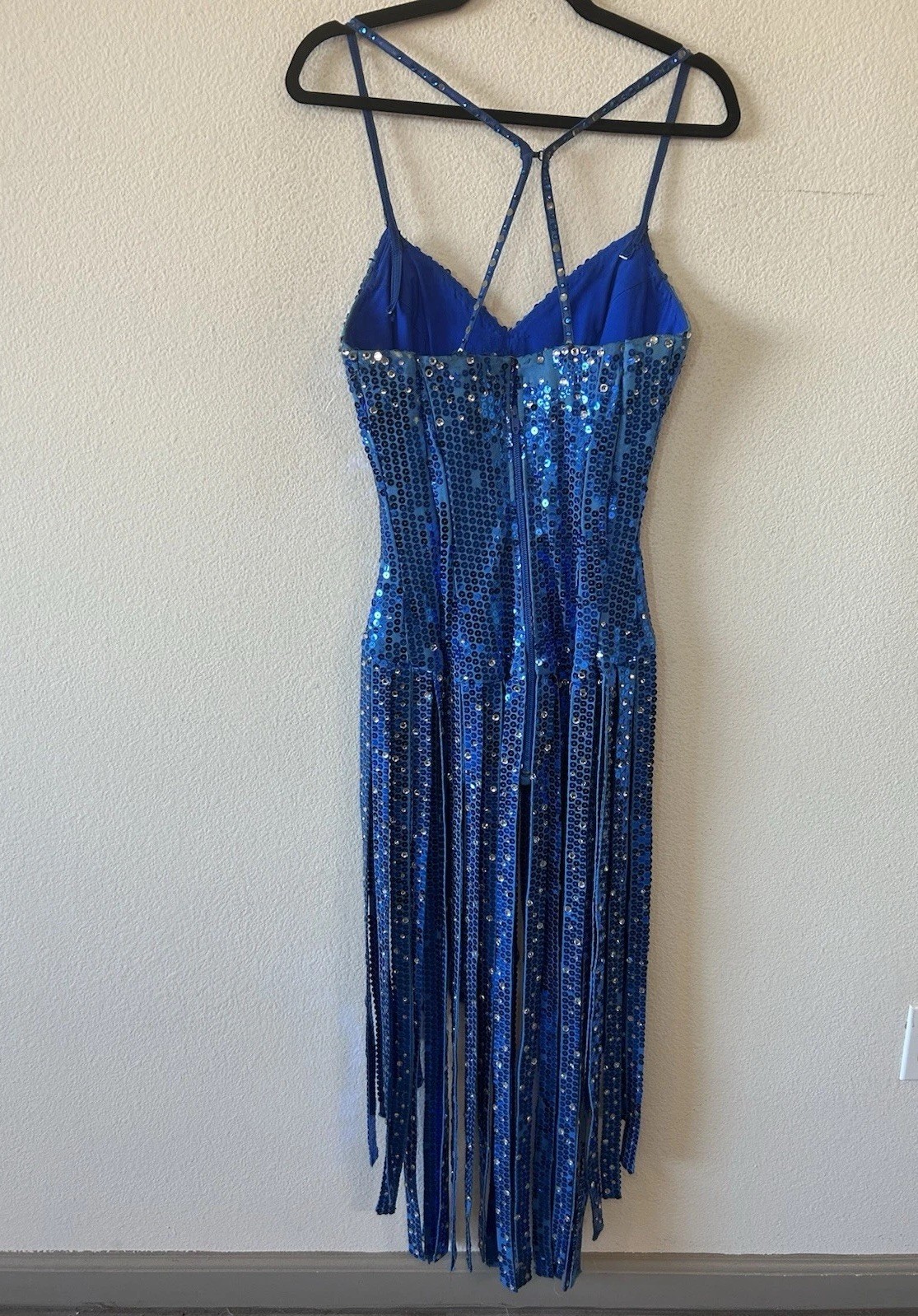 Vintage Showgirl Sequin Fringe Corset Dress Taylor Swift Stage Costume M