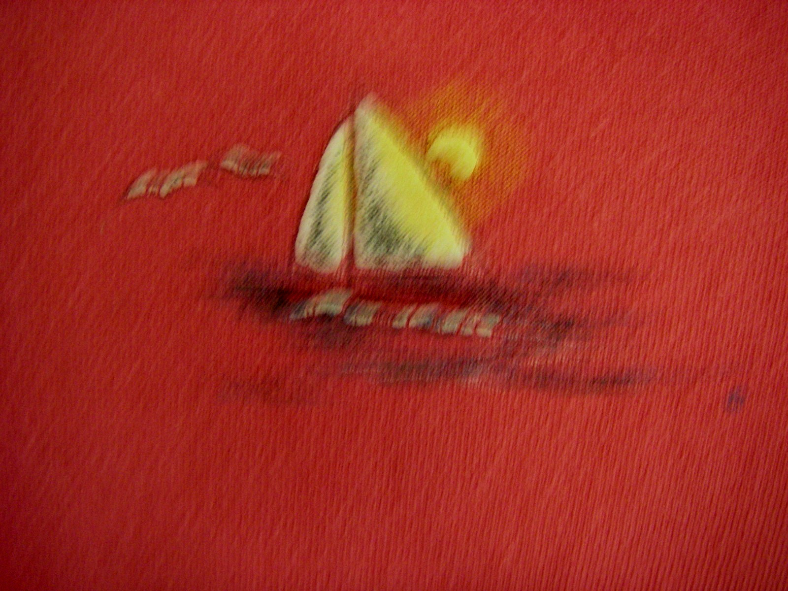 Vintage ’90’s Northern Reflections Pink Coastal Beach Graphic Tee T-Shirt Medium