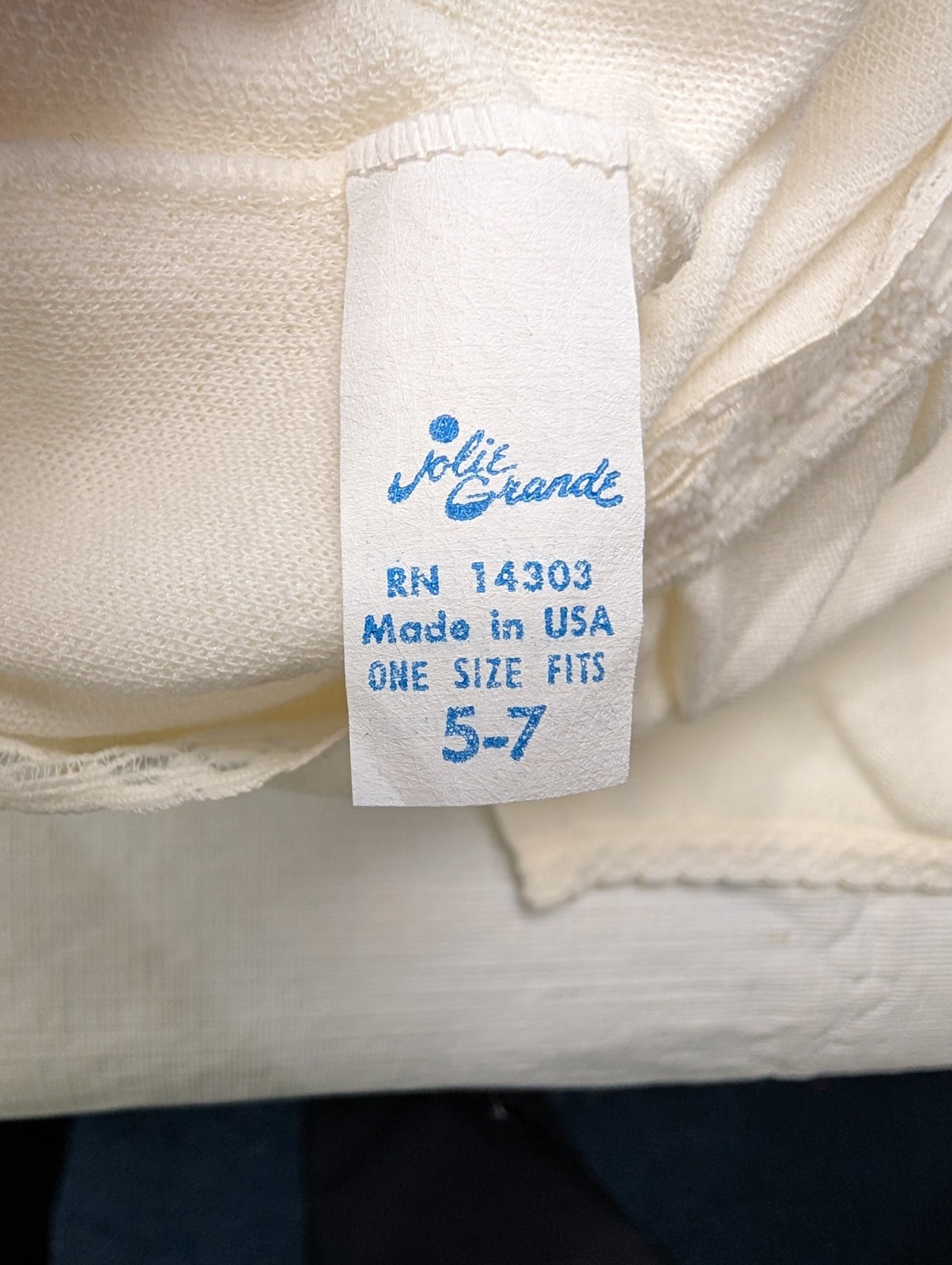 Vtg TWO pr. Jolie Grande Womans Long Johns Long Underwear Size 5-7 NWOT USA Made