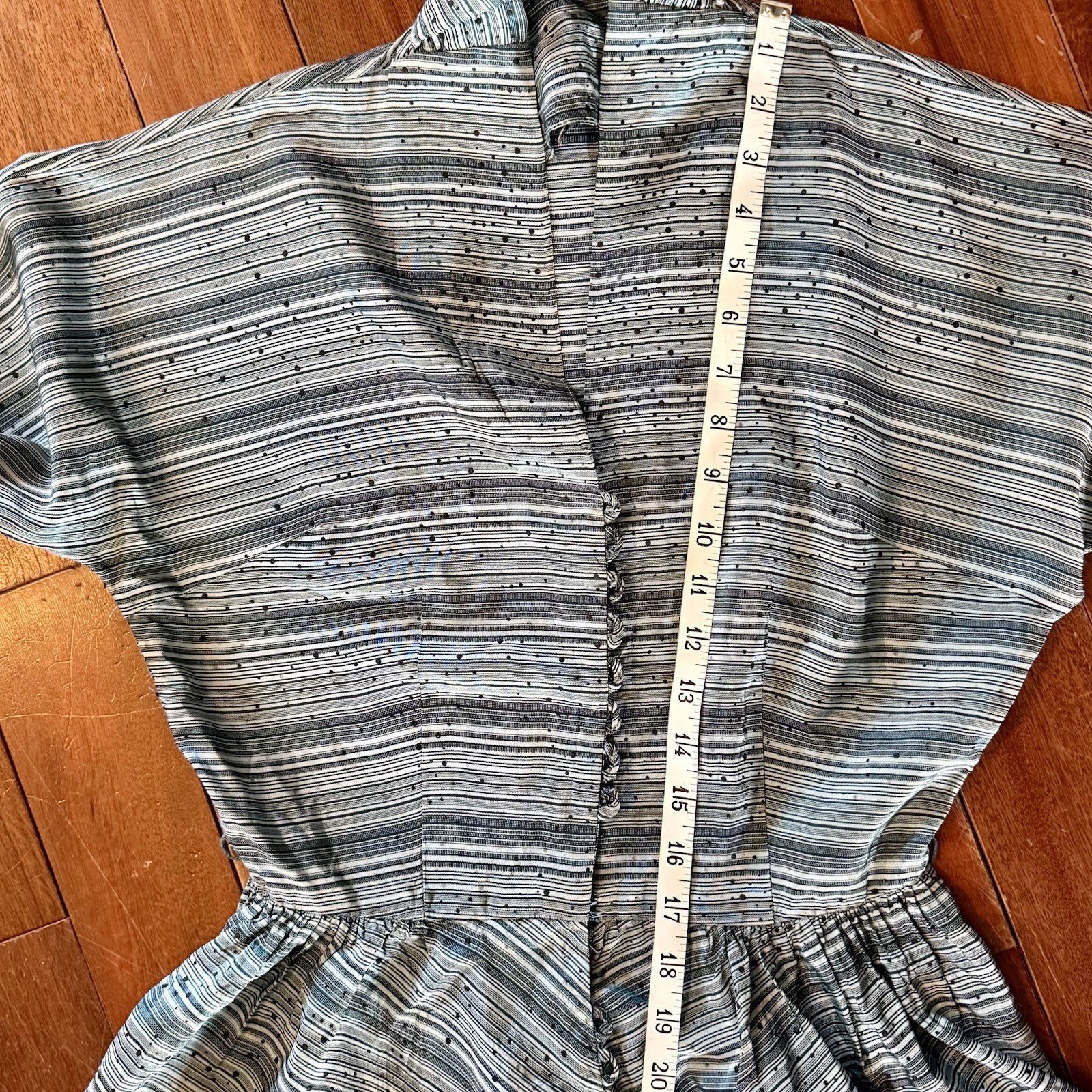 VTG 50s MCM Rayon Velvet Circle Skirt Shirt Dress Rhinestone Buttons Women S/M