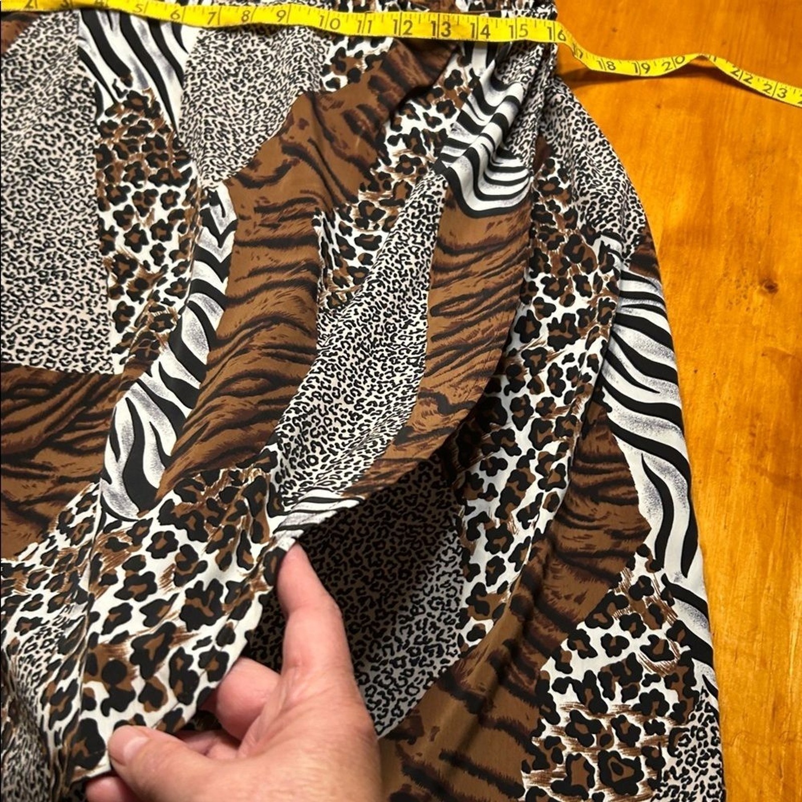 Vintage Y2K Indie Sleaze 3 Piece Set Mixed Animal Print Shirt Tank Skirt Club