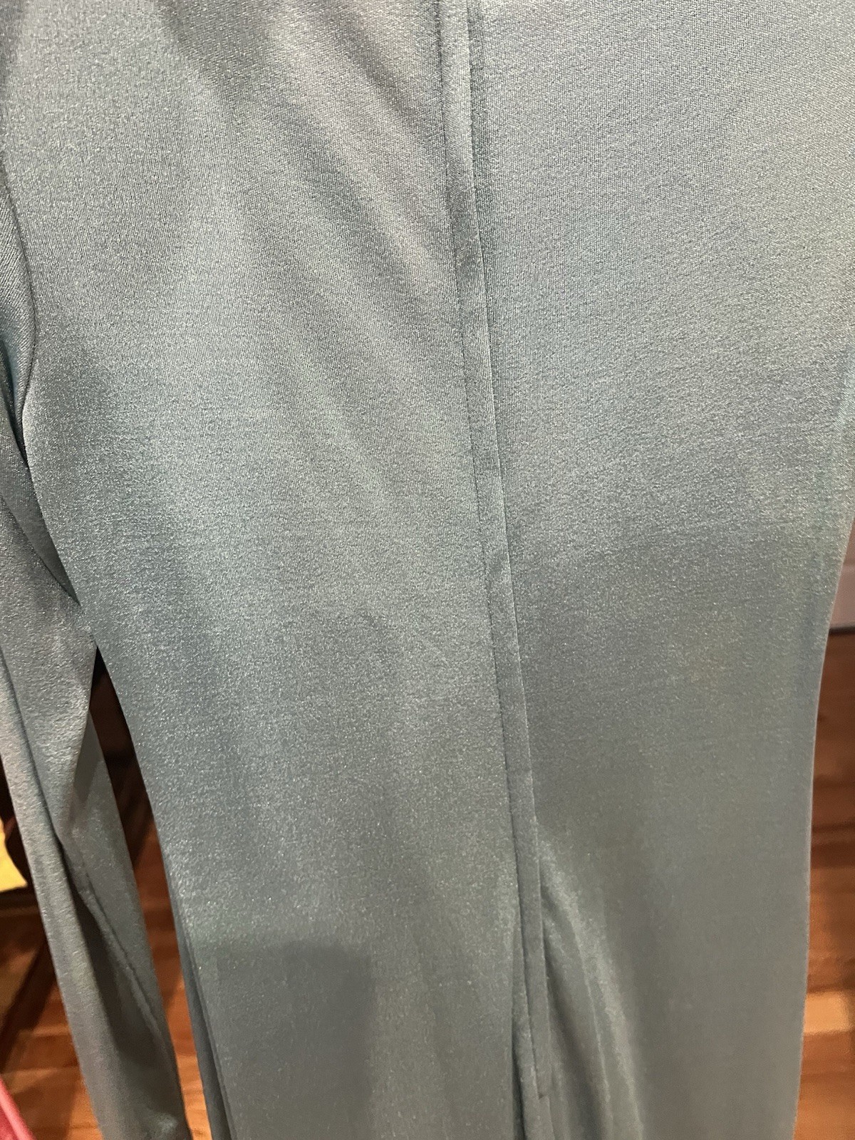 70’s Sea foam Green Prom Gown Waist Vintage