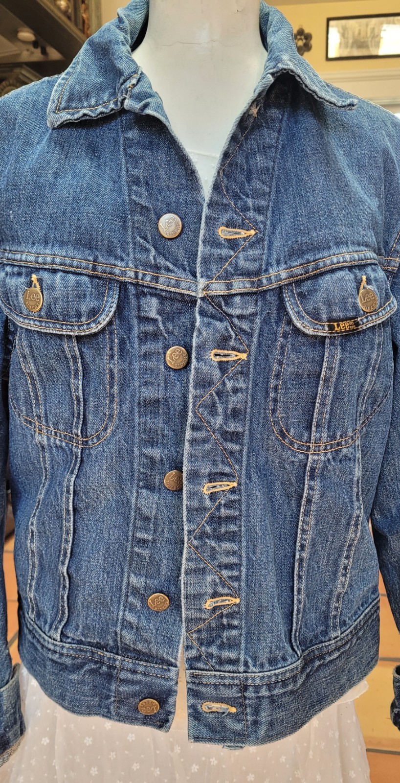 Vintage 1970s Lee 101-J Riders Denim Jacket – Made in USA – Medium