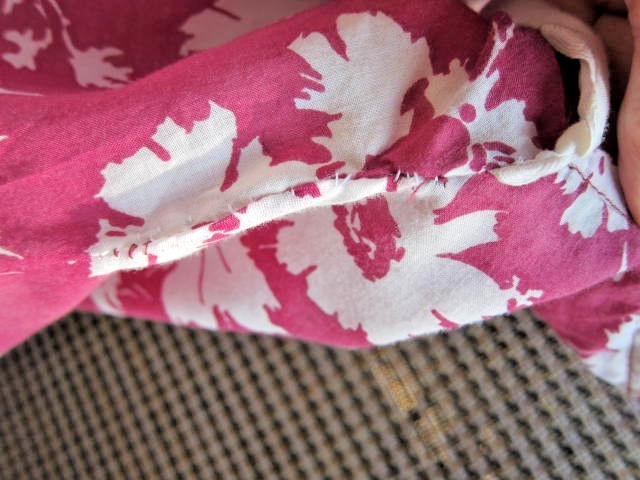 Aunt Lucy’s VTG 1930’s Pink Floral Handmade Day House Dress Belted~Pockets~Sz L