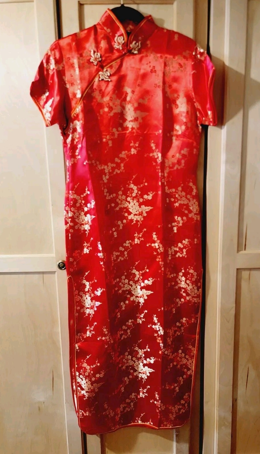 Brand New Chinese Asian Oriental Japanese Geisha Dress Kimono Red Womens Large