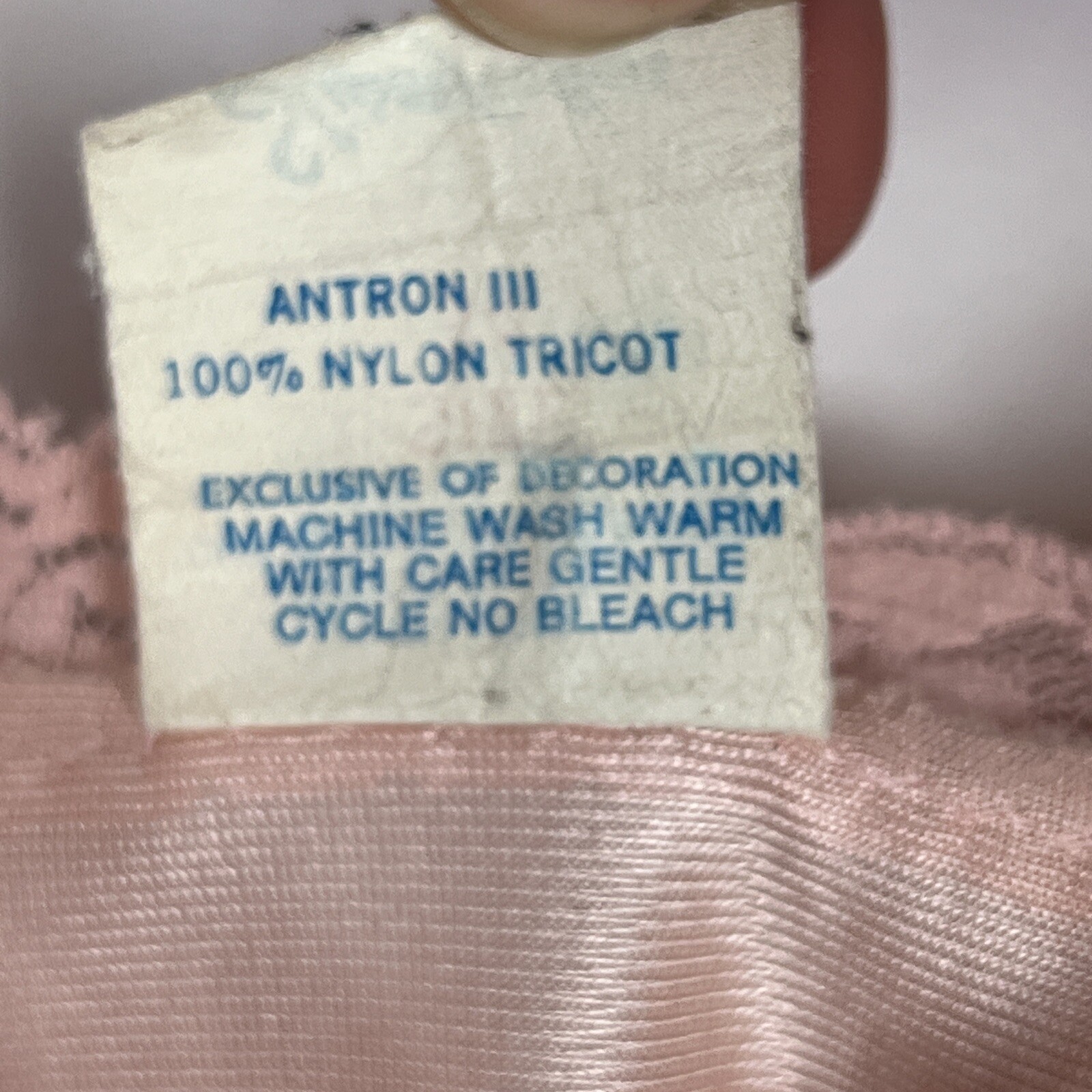 Vintage Sliperfection Womens 34 Pink Nylon Tricot/Lace Full Slip Antron III