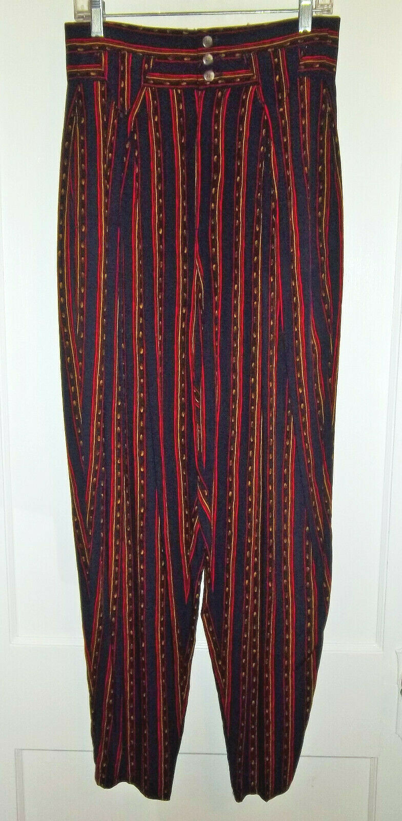 Vintage 80s OUTBACK RED Pants Size 10 31×31 High Waist LIMITED EXPRESS Rayon EUC