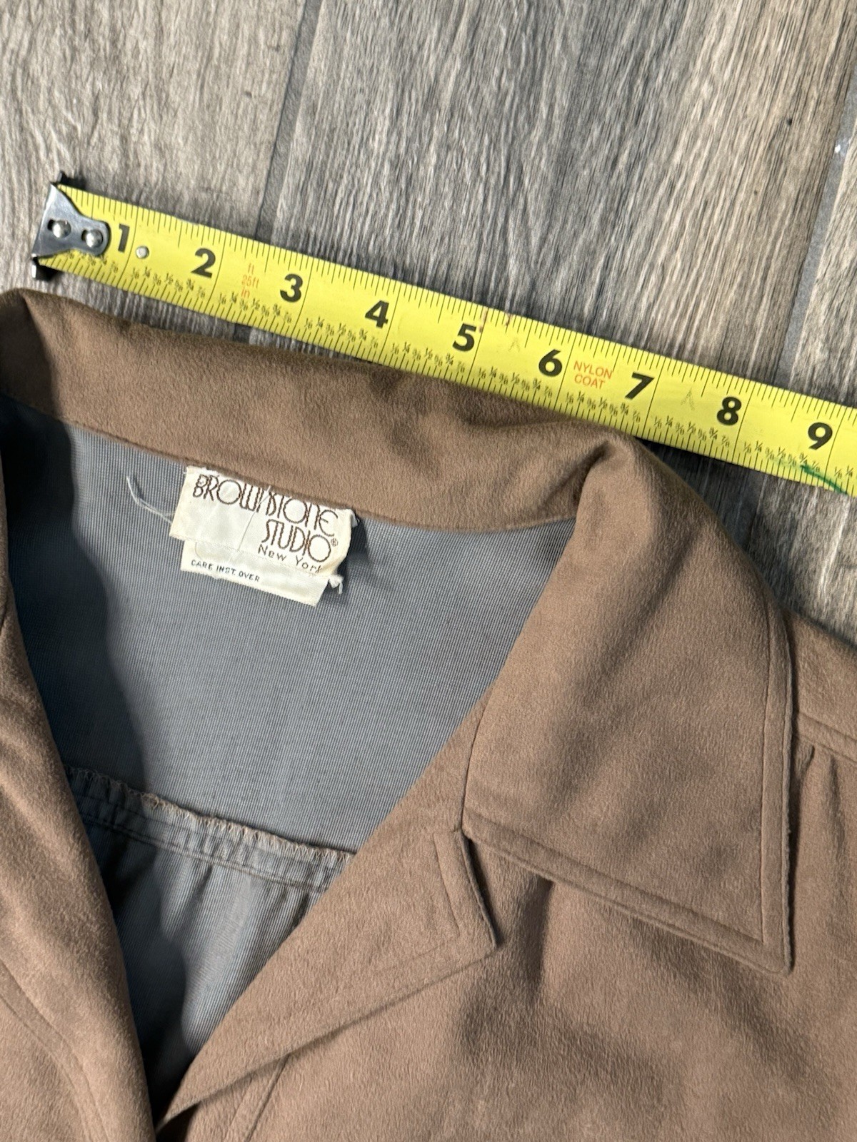 Vintage 70’s Wilroy Traveller by Brownstone Studio Brown Button Up Dress Coat L