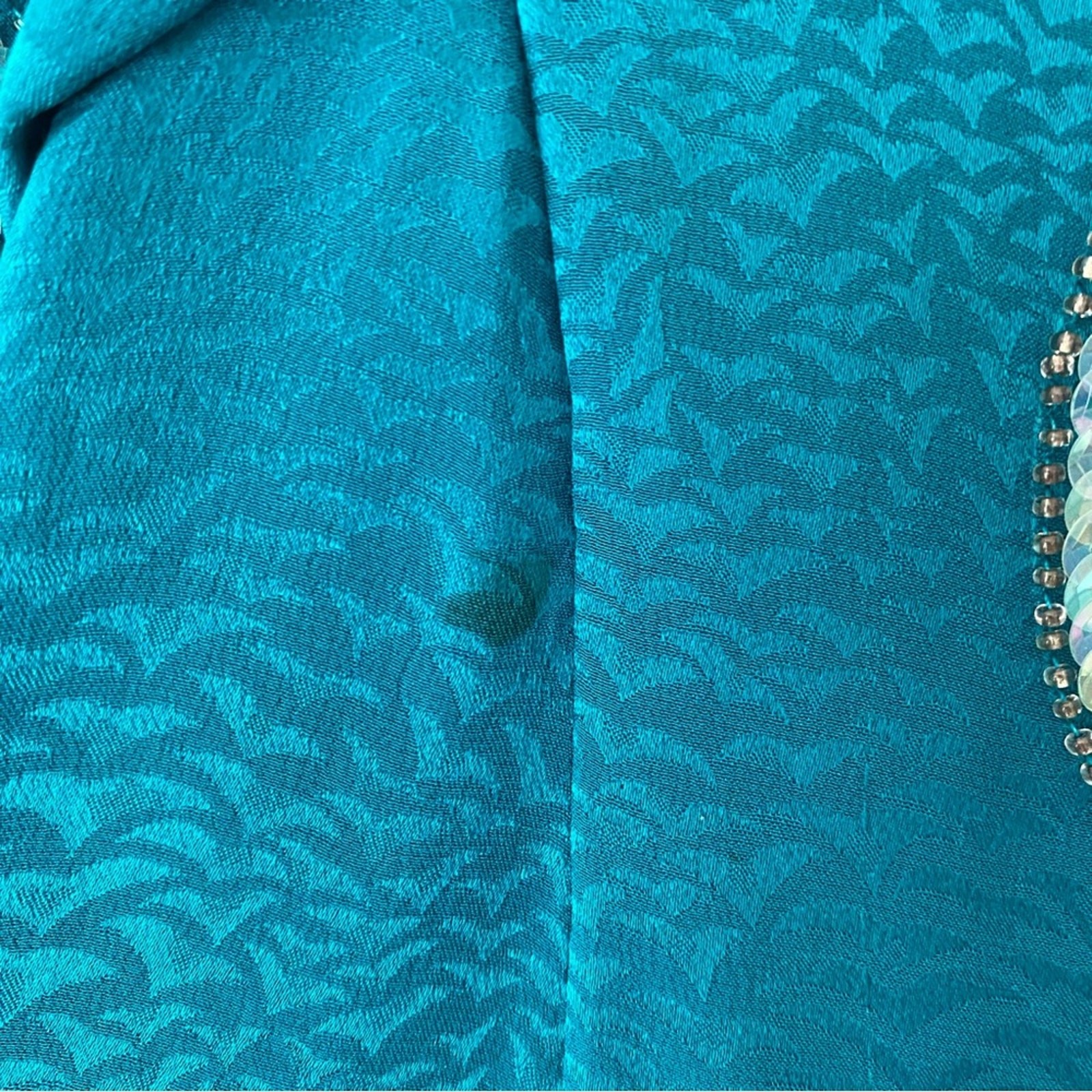 Vintage Francesca of Damon Starington Neiman Marcus Silk Sequin Beaded Dress