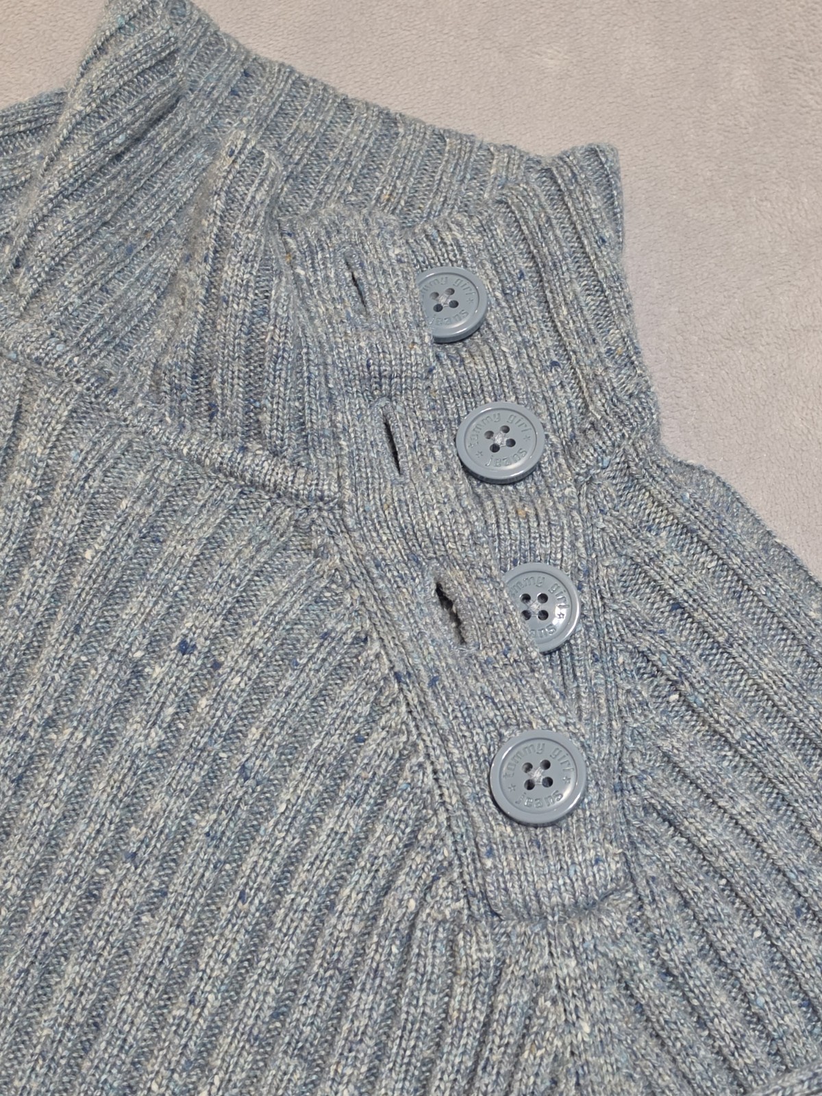 Tommy Jeans Hilfiger Women’s Pullover Knit Sweater Blue Size Medium Y2K 2000s Y3