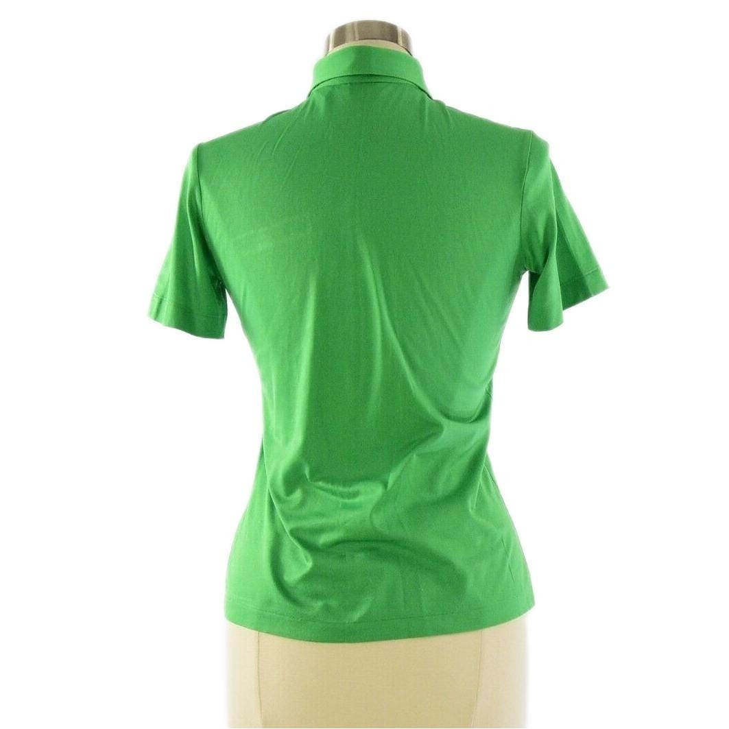 80s Vintage David Smith Green Polo Shirt Womens 38