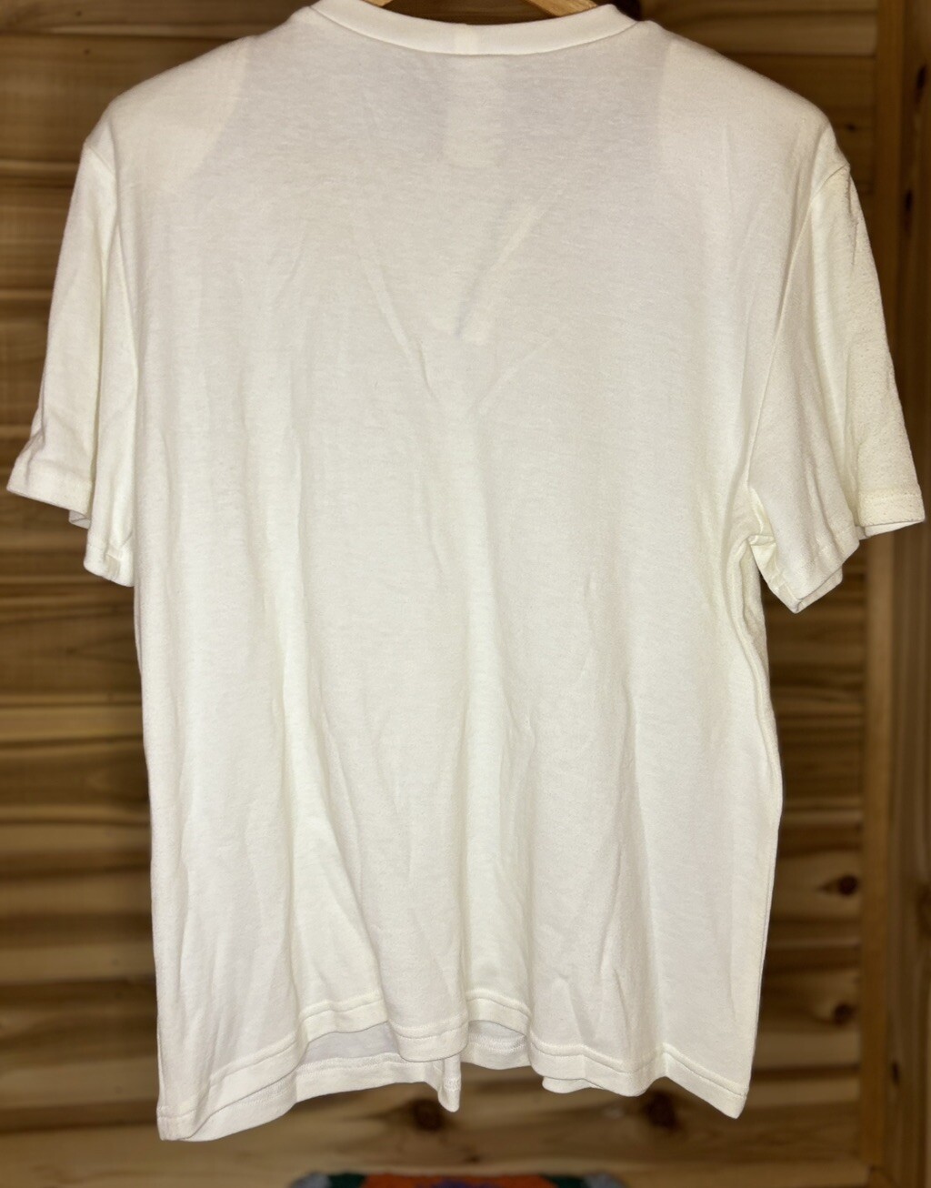 Vintage Womens Pierre Lamonte Patchwork Lace Cottagecore White Top Retro Sz M