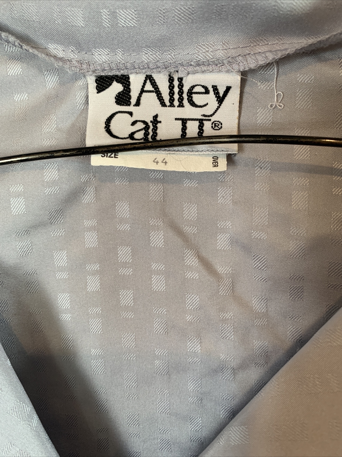 Vintage Alley Cat 2 Size 44 Gray Blouse Top Balloon Sleeve Women