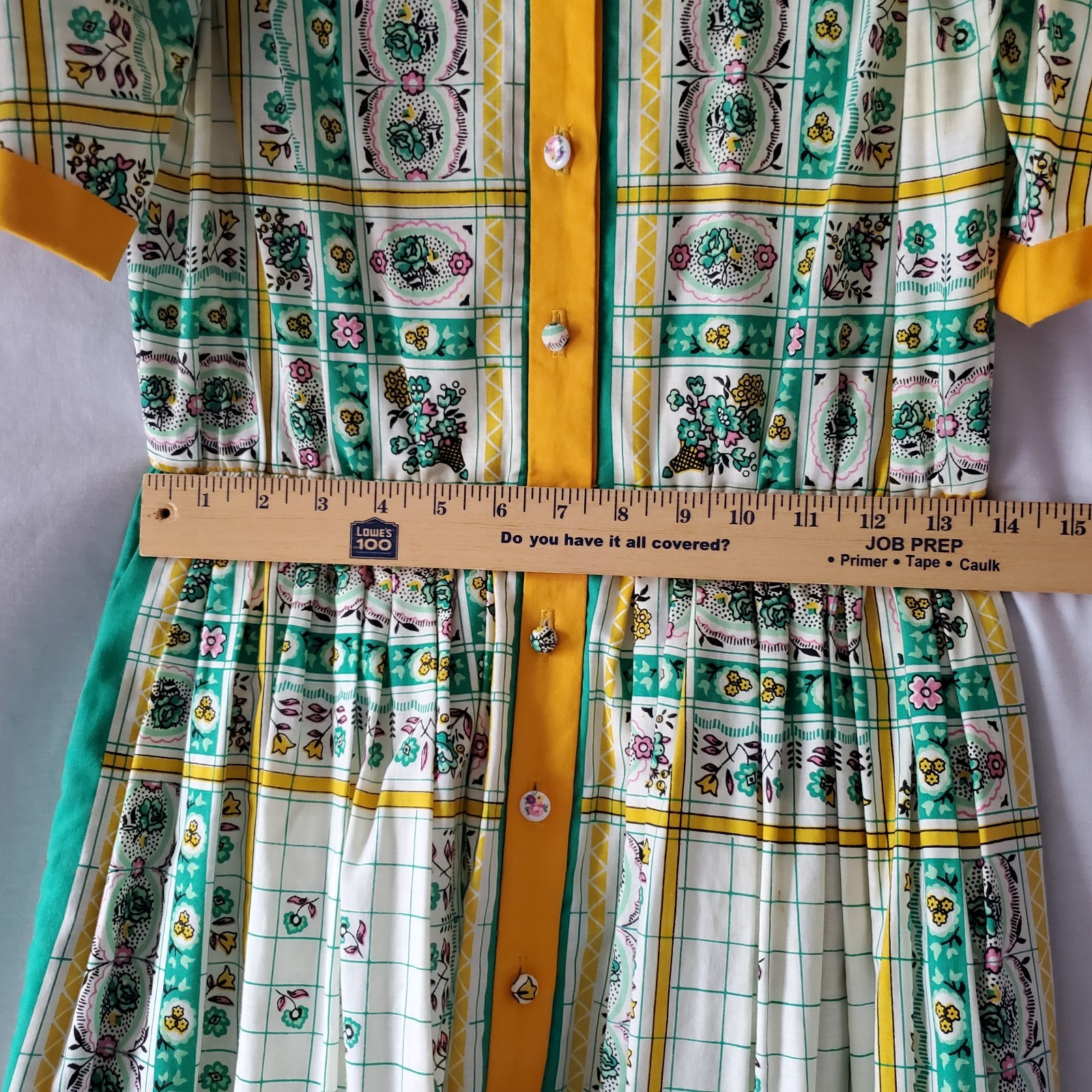 Vintage Dalani II Dress Size 8 Shirt Fit Housewife Cottagecore Crantex **Stains
