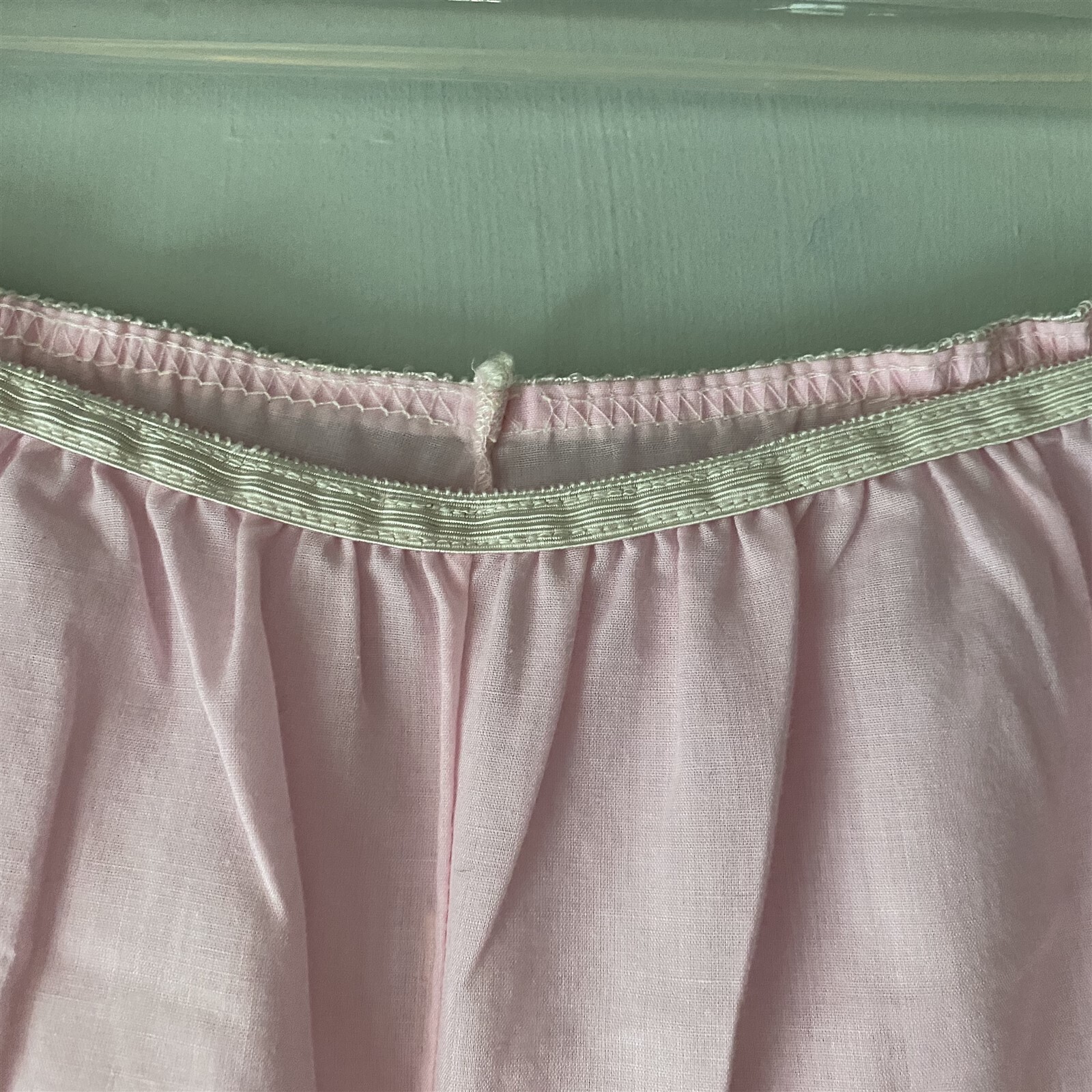 Vintage Katz Pajamas Womens Pink Cotton Blend PJ’s Ruffle 2 Piece