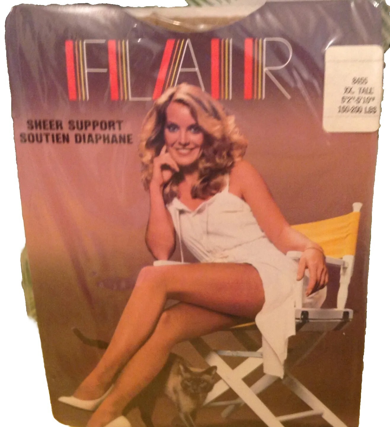 Vintage Pantyhose💕Flair Sheer Support Color Beige Size XXL BFLA01