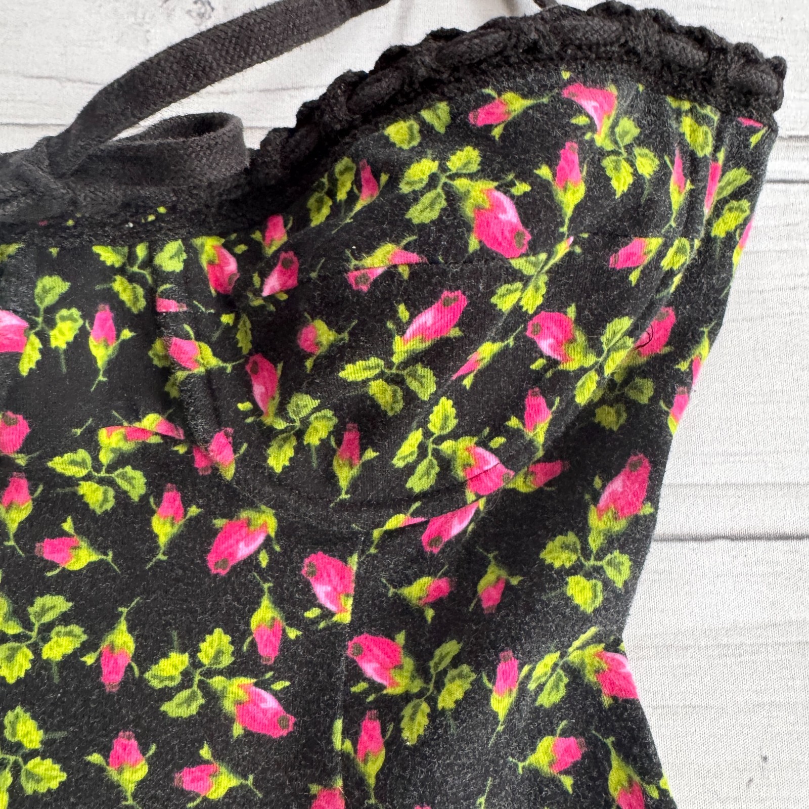 BETSEY JOHNSON Rosebud Floral Y2K „VINTAGE” Punk Label Stretch Cotton Dress P XS