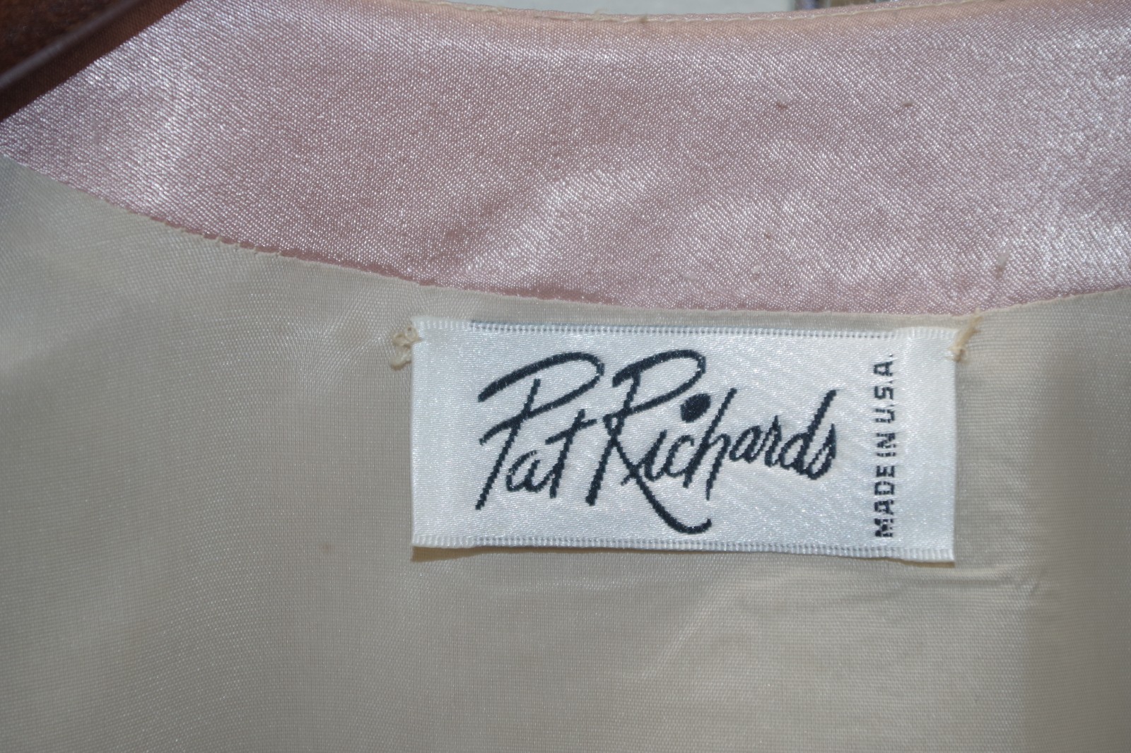 X1 Vintage Pat Richards 2 Piece Dress SUIT 12 – Mauve & Blush Lace & Chiffon