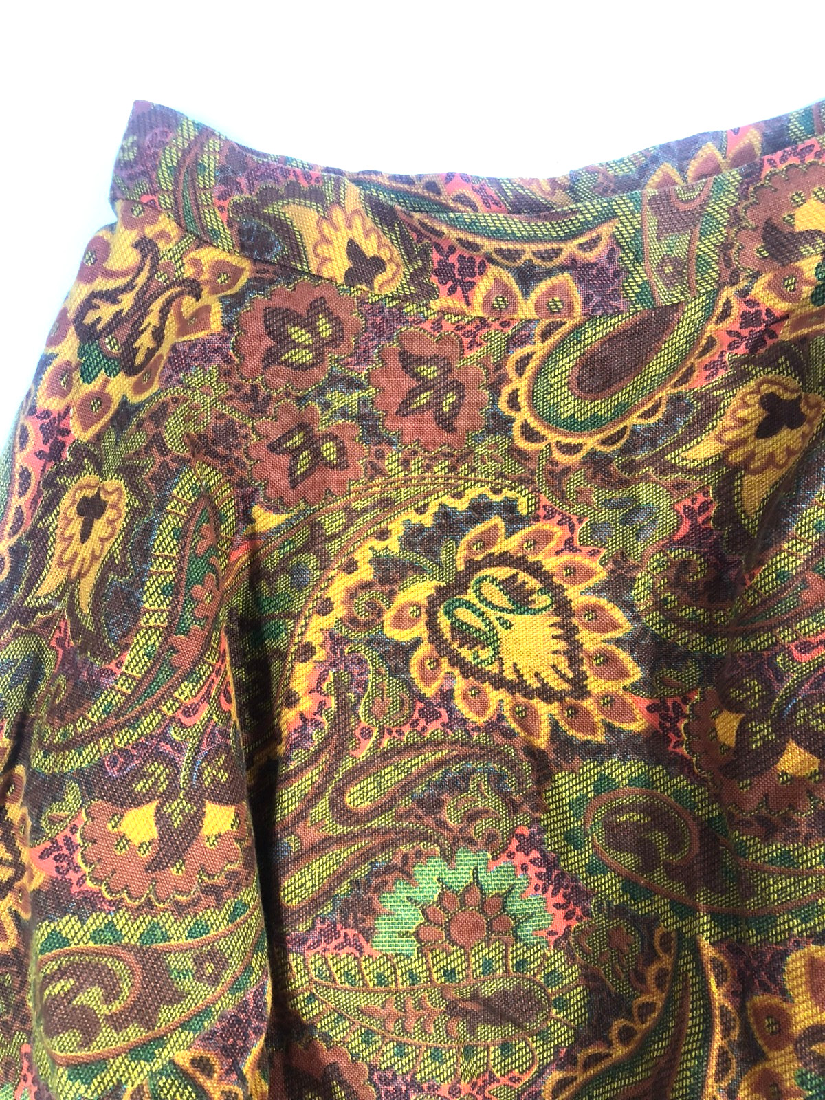 Vintage Hand Made Skirt – one of a kind size Small – Paisley