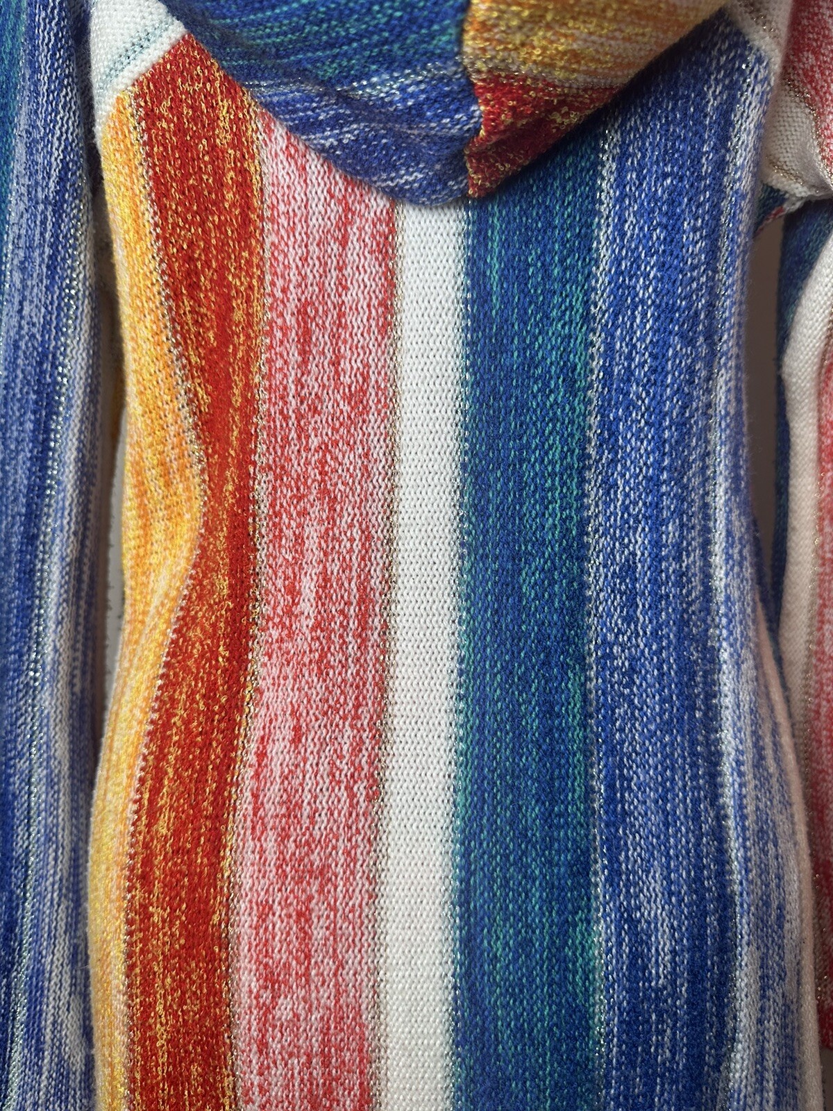 Vintage 70s Organically Grown Arpeja Lagen Hippy Boho Cardigan L Vibrant Color