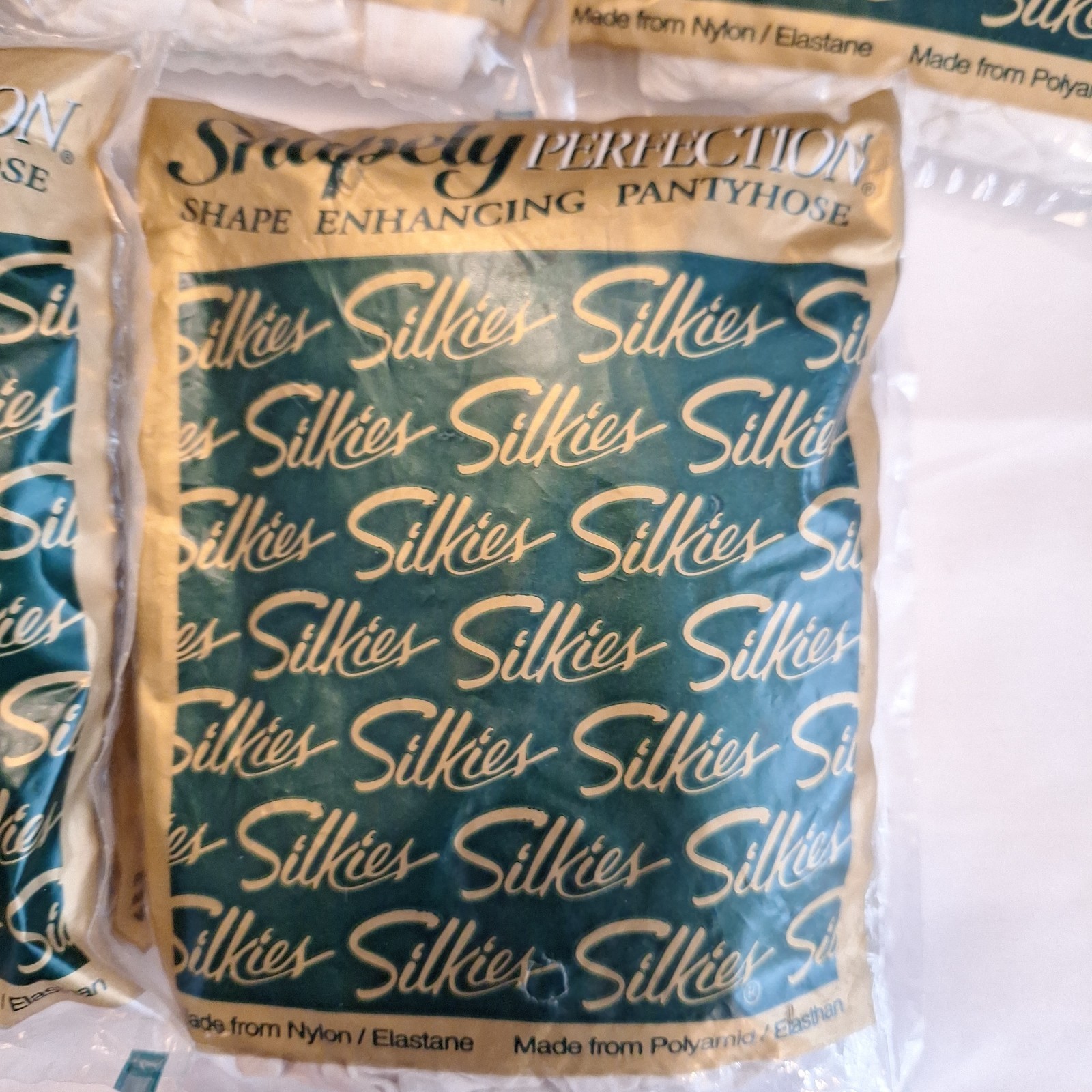 Vintage Silkies Lot Pantyhose White New X Tall