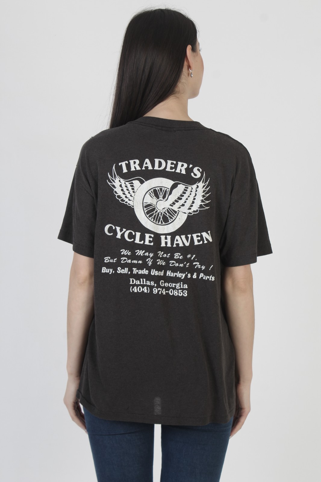 Vtg Harley Davidson James Dean T-Shirt Motorcycle Dealer Rebel Rider Biker Tee L