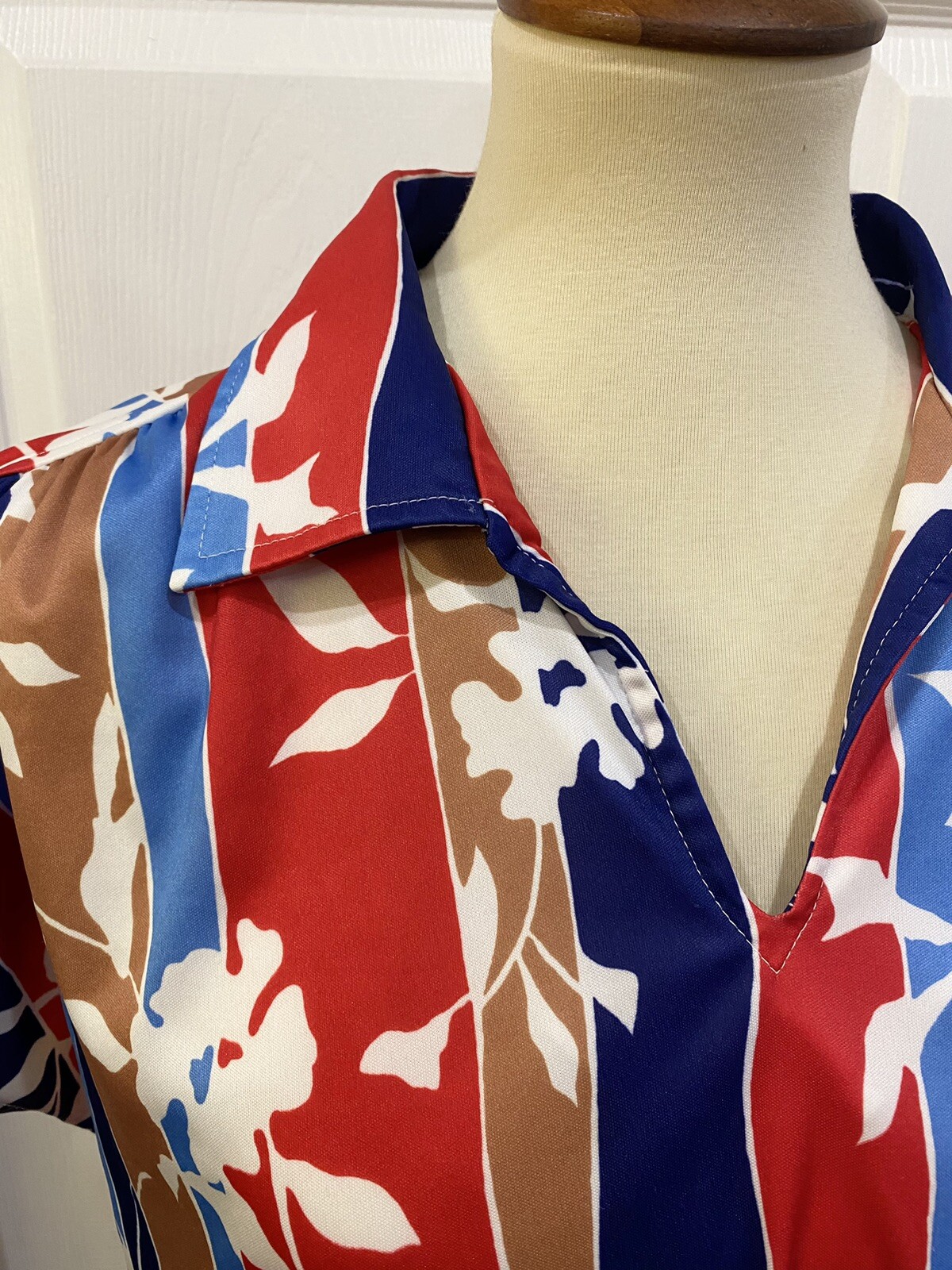 Vintage 70s 80s Copy Cats Tropical Floral Shirt 40 M/L