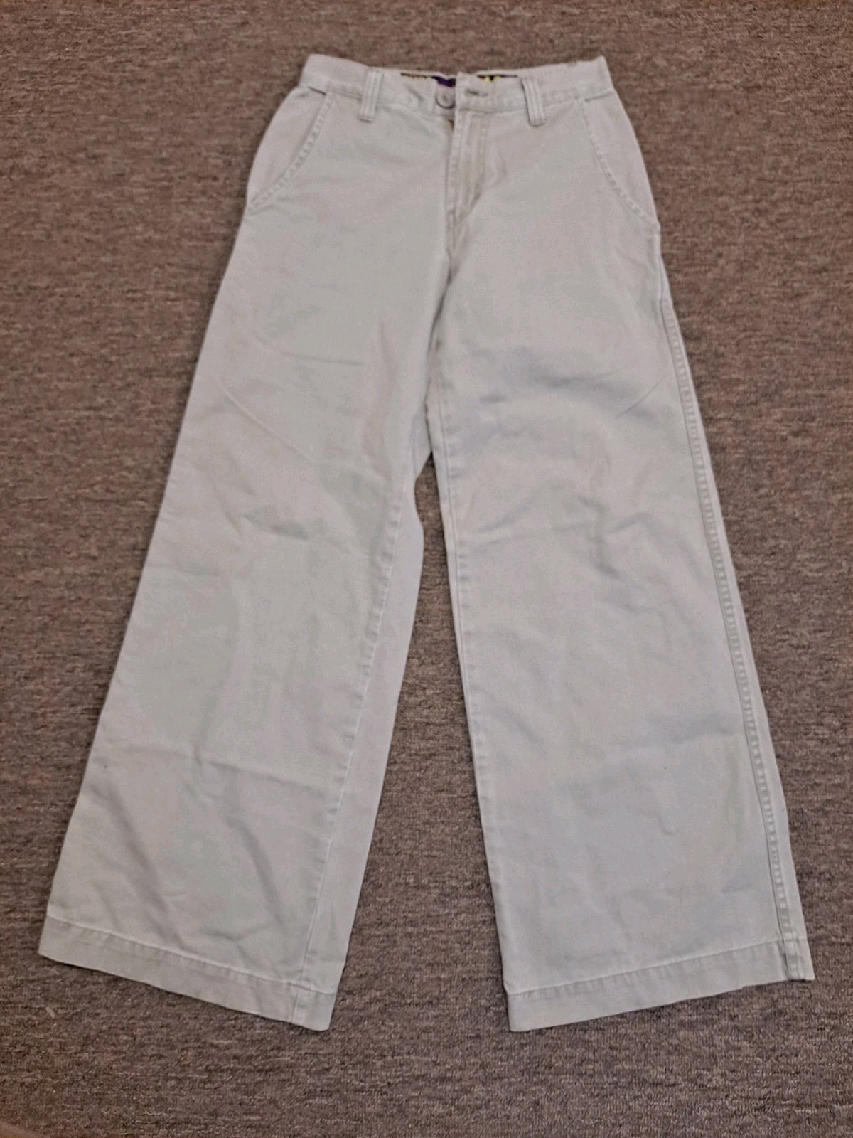 VTG 90s JNCO Girlie Stuff Khaki Denim Pants Size 1 Baggy Skater Y2K Wide Leg
