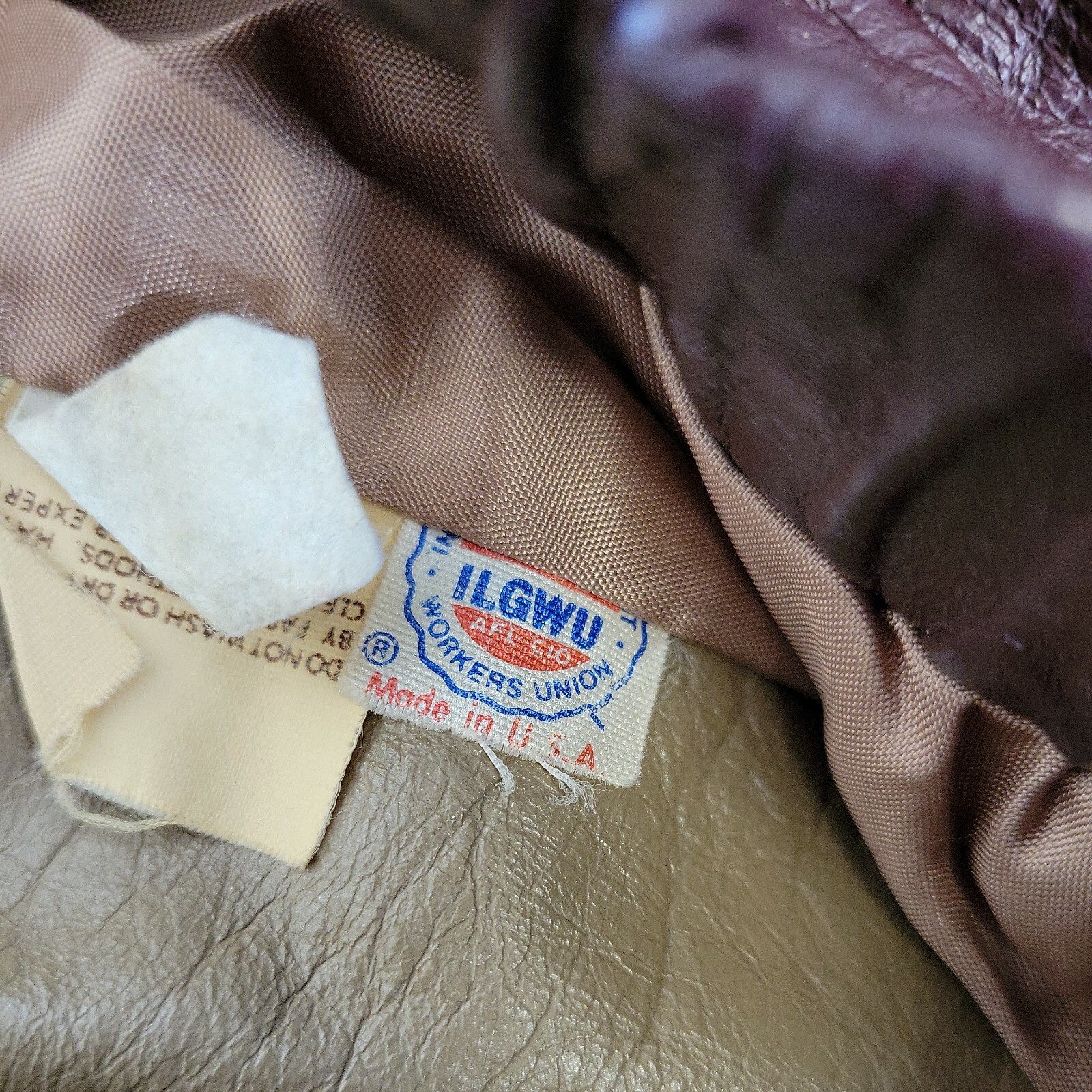 Vintage Woman’s Leather Jacket Northside Fashions USA Size 12 Maroon