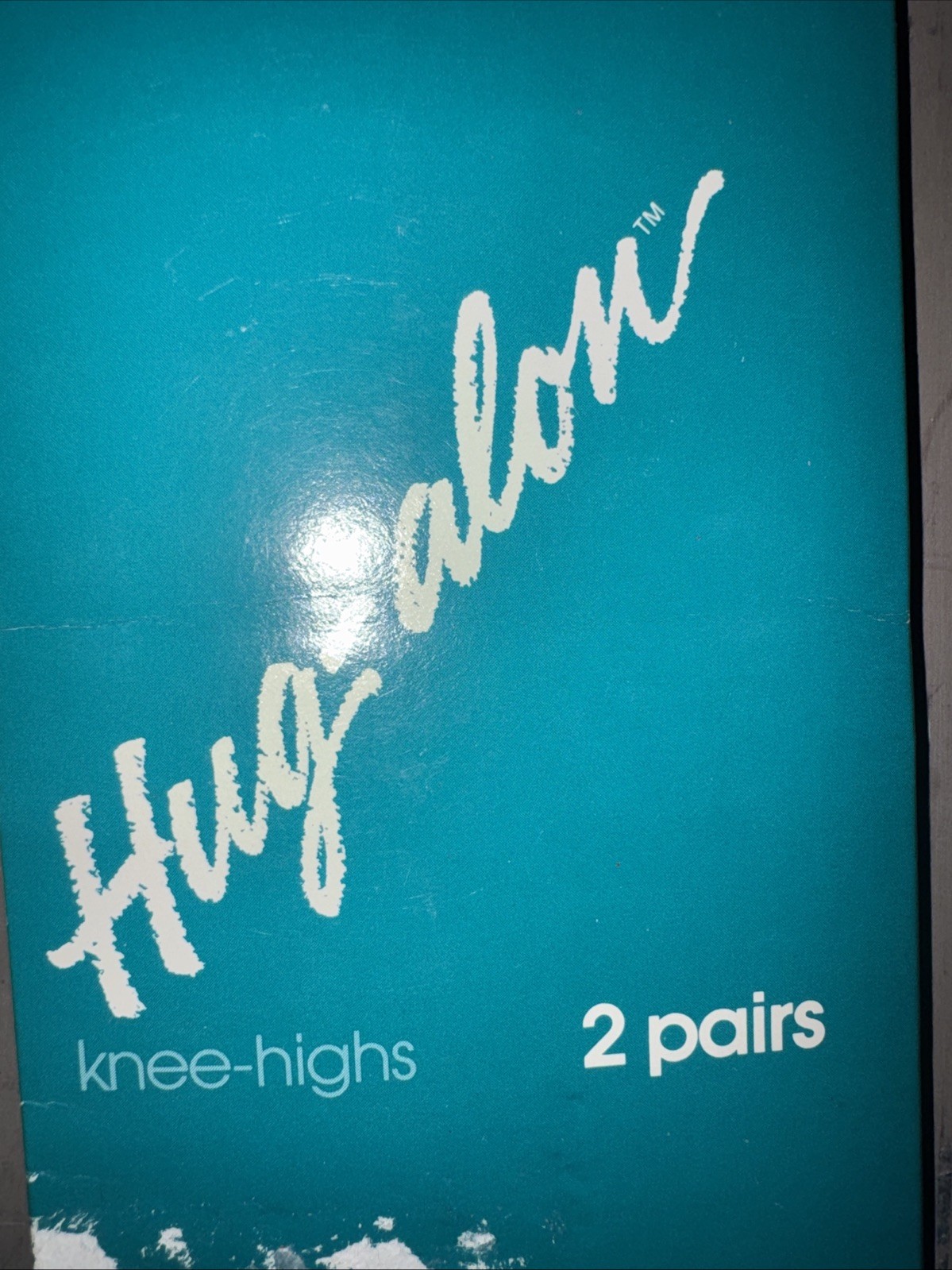 New Vintage Sears Hug-Alon Knee-Highs Day Sheers 2 Pair Dove Grey Regular Leg T