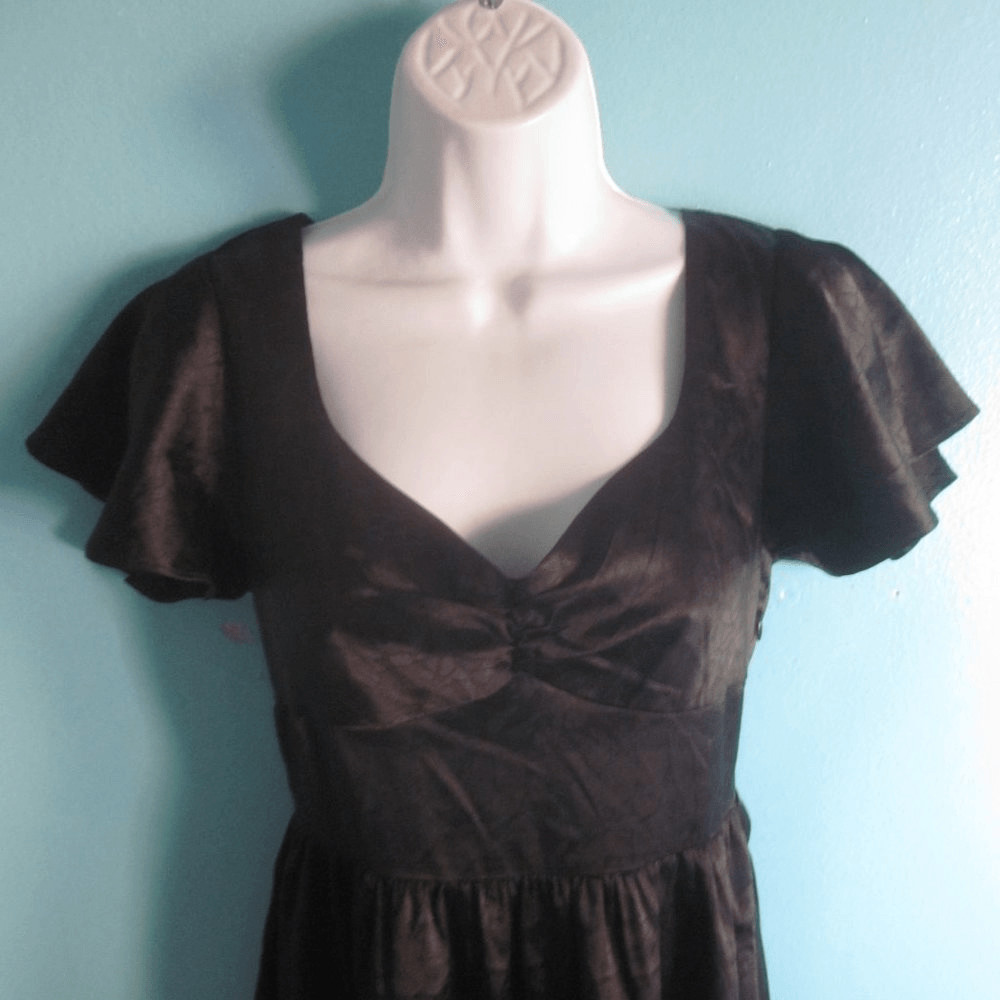 Disturbia Dorian Black Goth Mini Dress Womens Size 4 NWT UK 8 NEW with TAGS